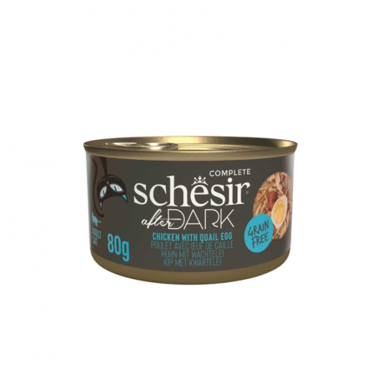Schesir Wholefood Broth Chicken & Quail Egg Wet Cat Food - 80G