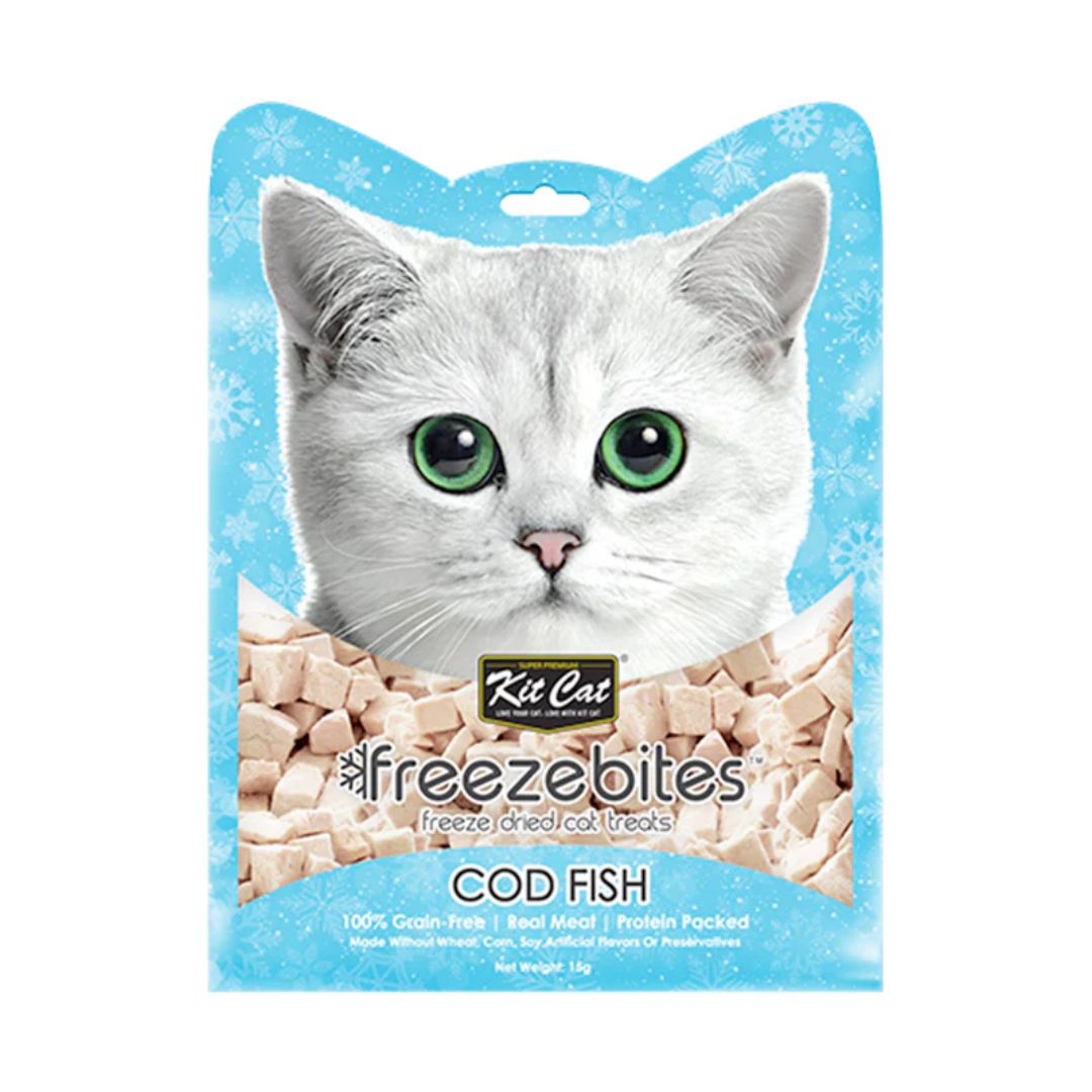 Kit Cat Freeze Bites Cod Fish Dried Cat Treats - 15G