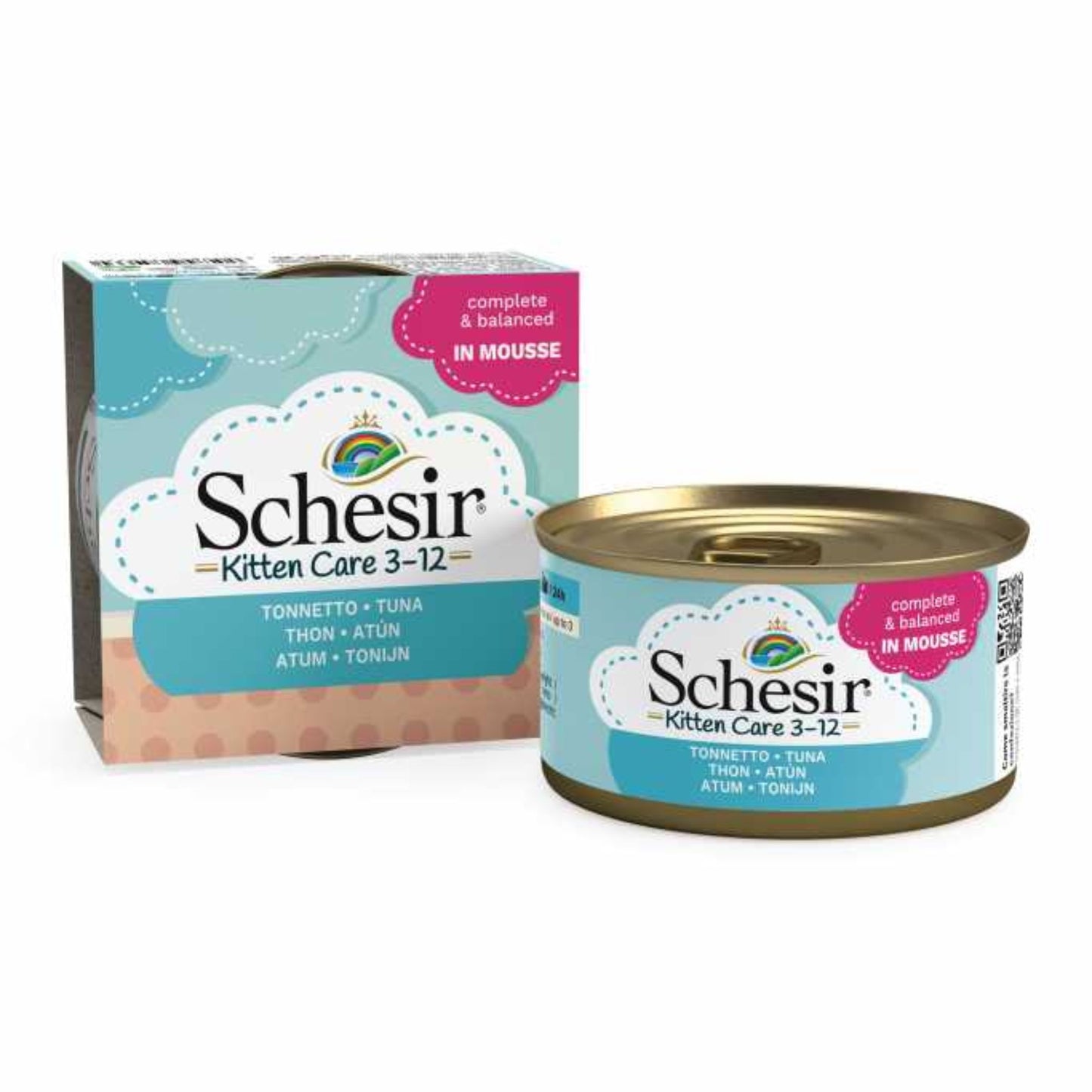 Schesir Kitten Mousse Tuna Wet Food - 85G