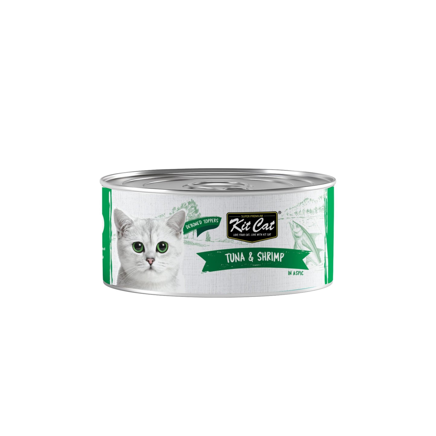 Kit Cat Deboned Tuna & Shrimp Topper Wet Food For Cat - 80g