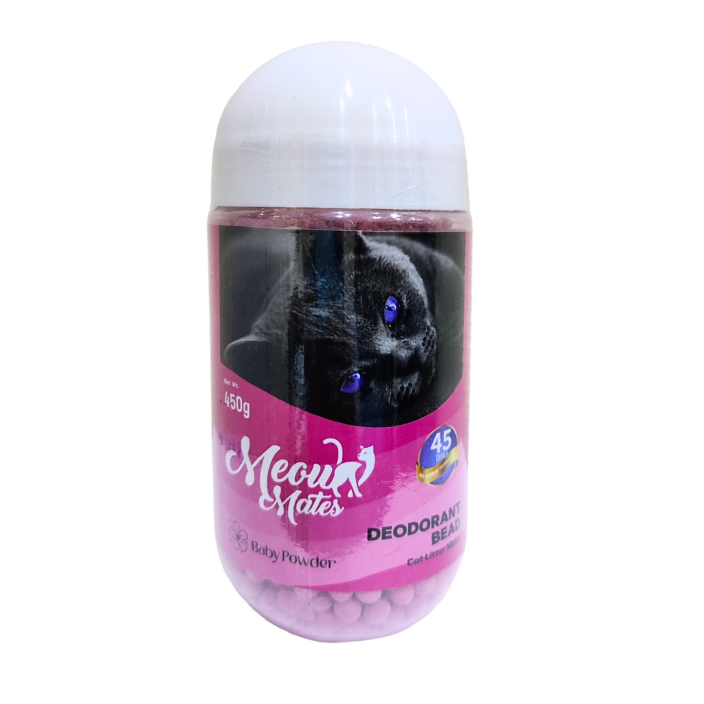 Meow Mates Deodorant For Cat Bead Baby Powder - 450g