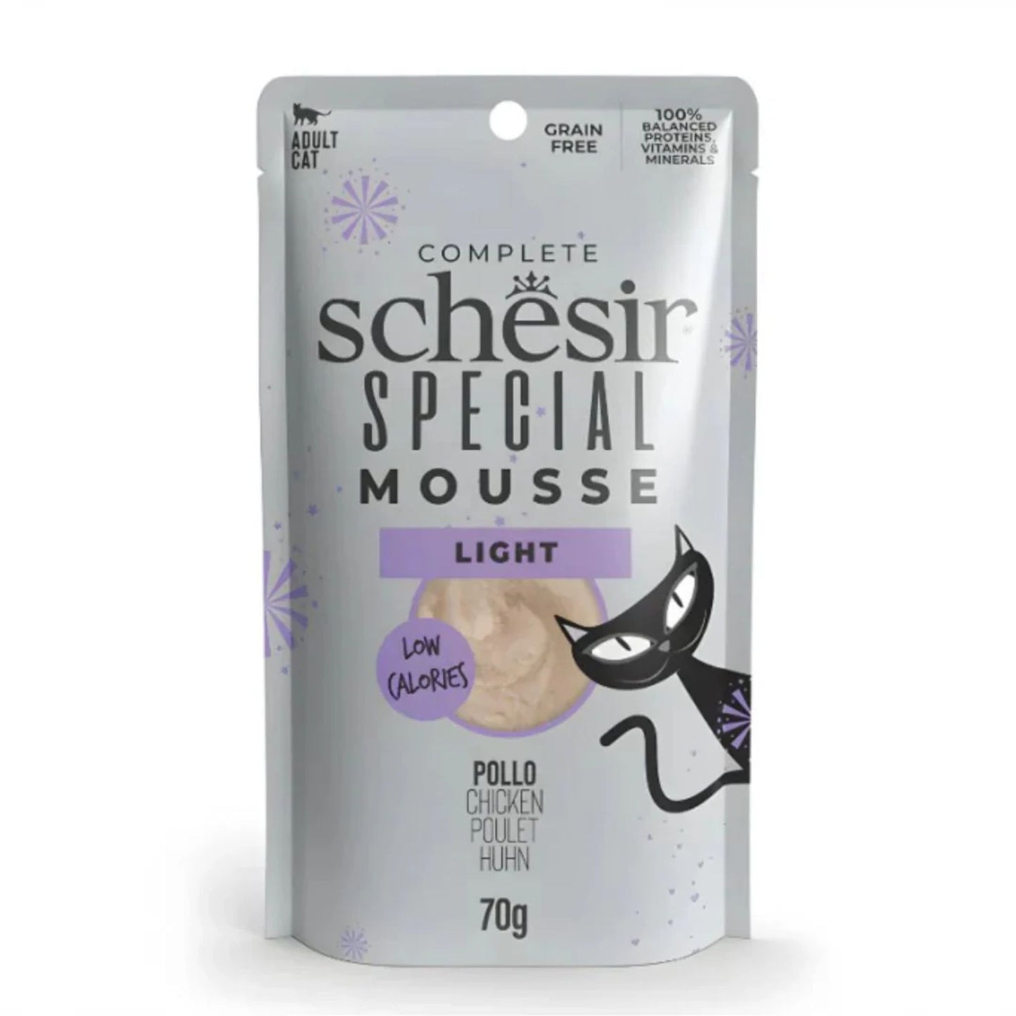Schesir Cat Mousse Light Formula Chicken - 70G