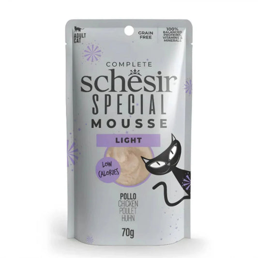 Schesir Cat Mousse Light Formula Chicken - 70G