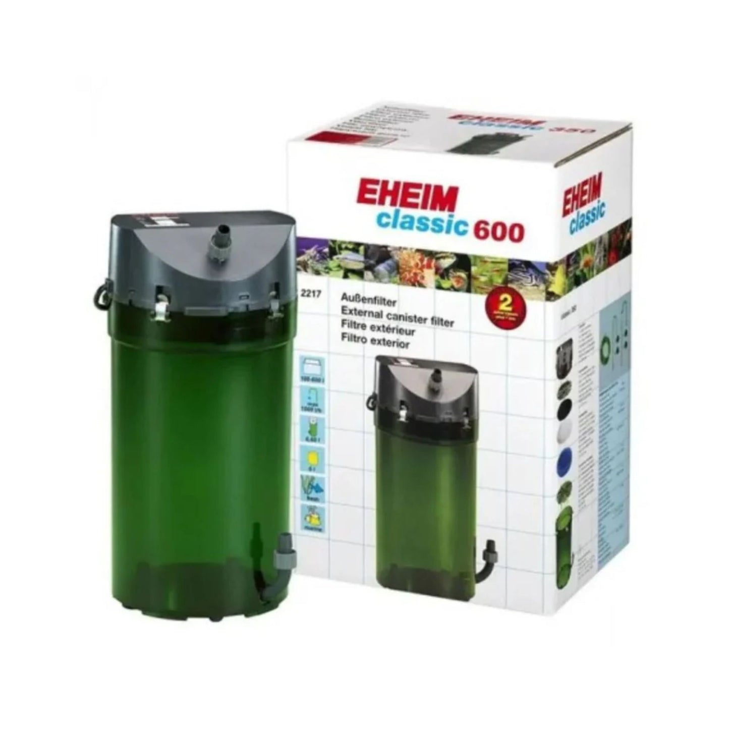 Eheim Classic 600 External Aquarium Filter – Large