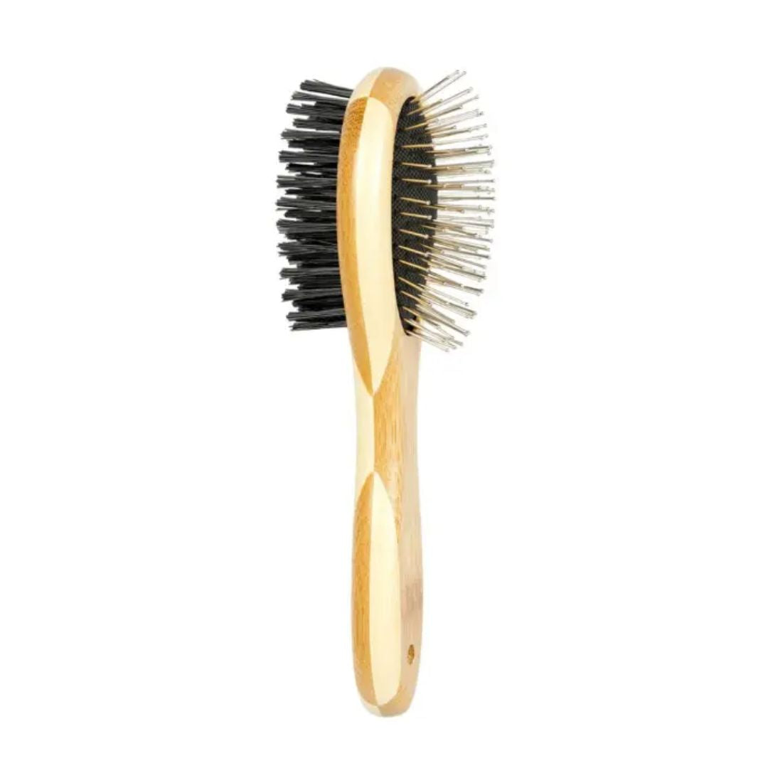 Duvo+ Bamboo 2-In-1 Grooming Brush