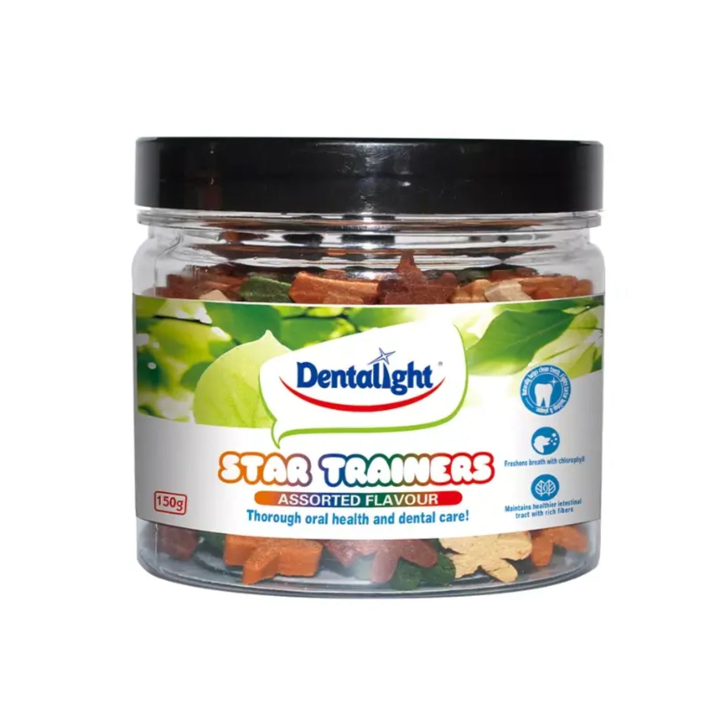Dentalight Star Trainers Dog Snacks Assorted Flavour - 150g