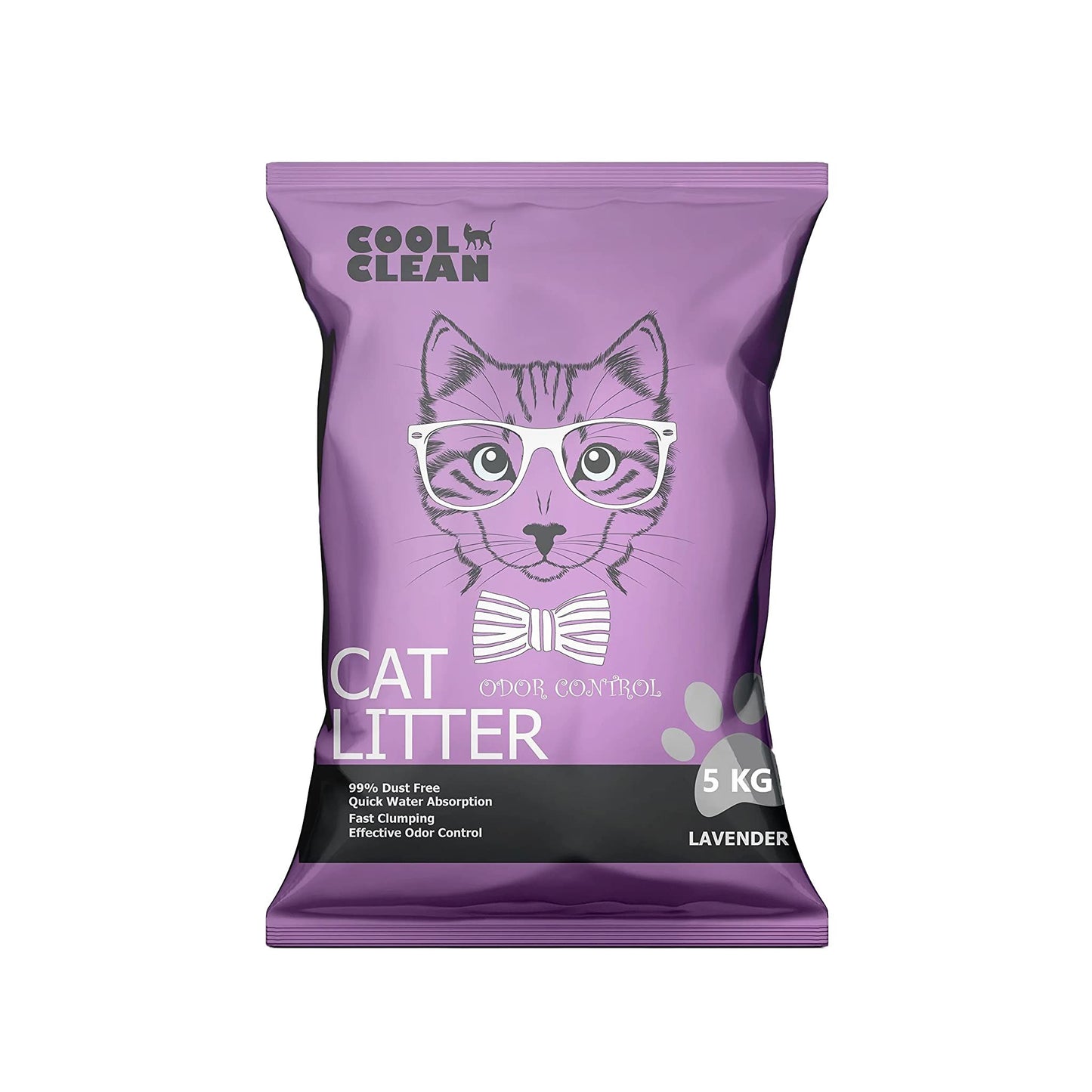 Cool Clean Clumping Cat Litter Lavender Scent - 5kg