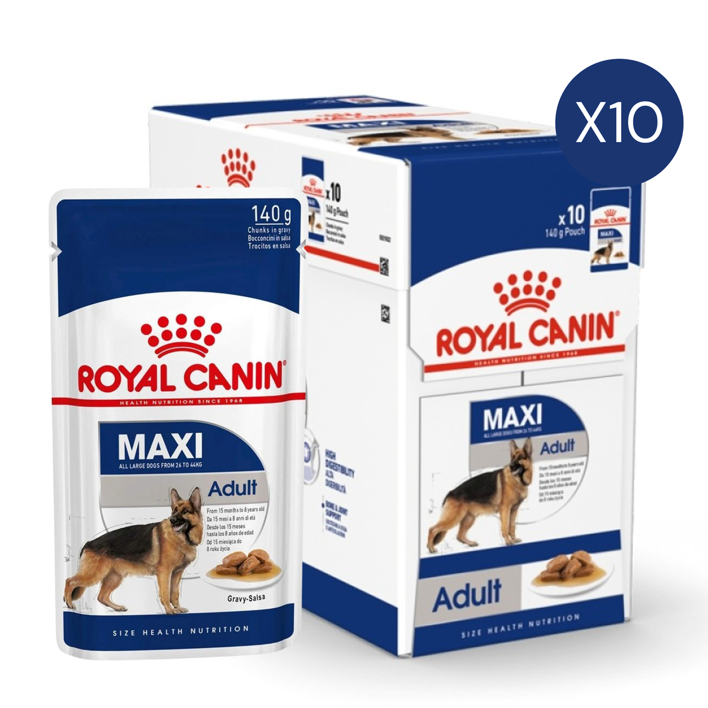 Royal Canin Health Nutrition Maxi Adult Cat Wet Food - 10X140G