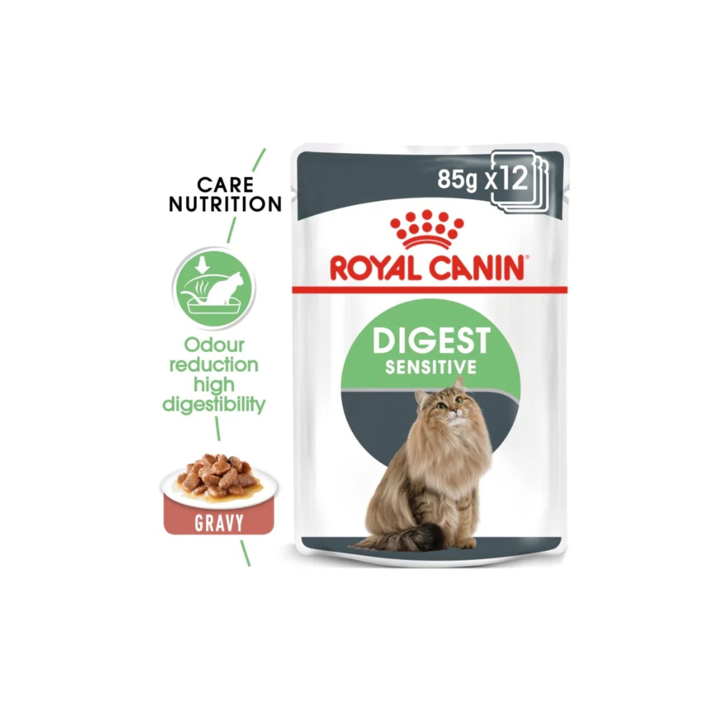 Royal Canin Feline Care Nutrition Digest Sensitive Gravy Cat Wet Food - 85G