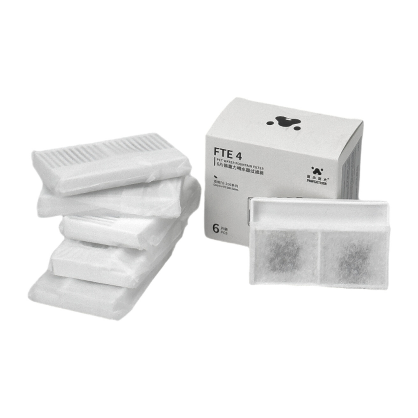 Pawgether Pet Water Fountain Filter -  8 x 5 x 1.1 cm