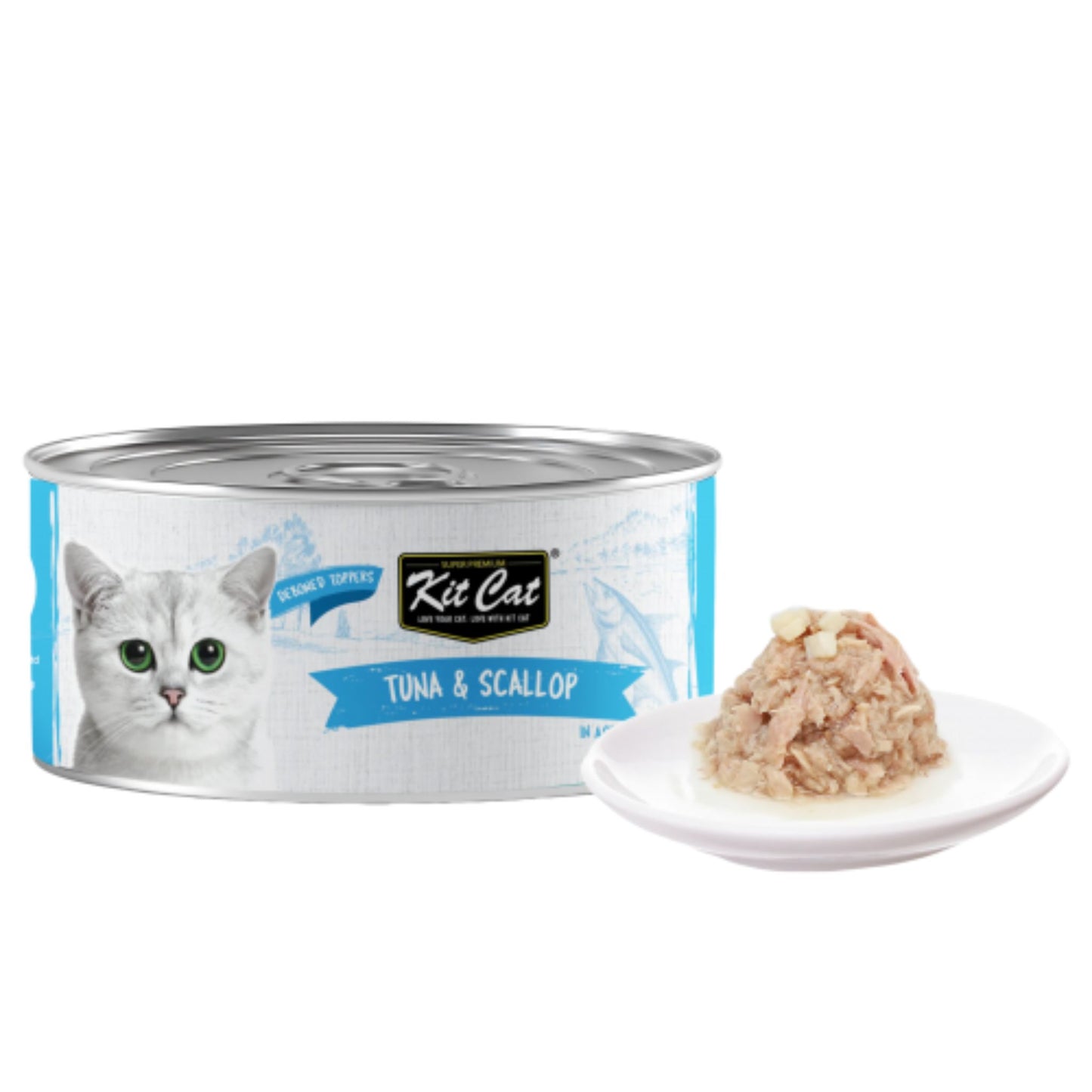 Kit Cat Deboned Tuna & Scallop Wet Food For Cat - 80g
