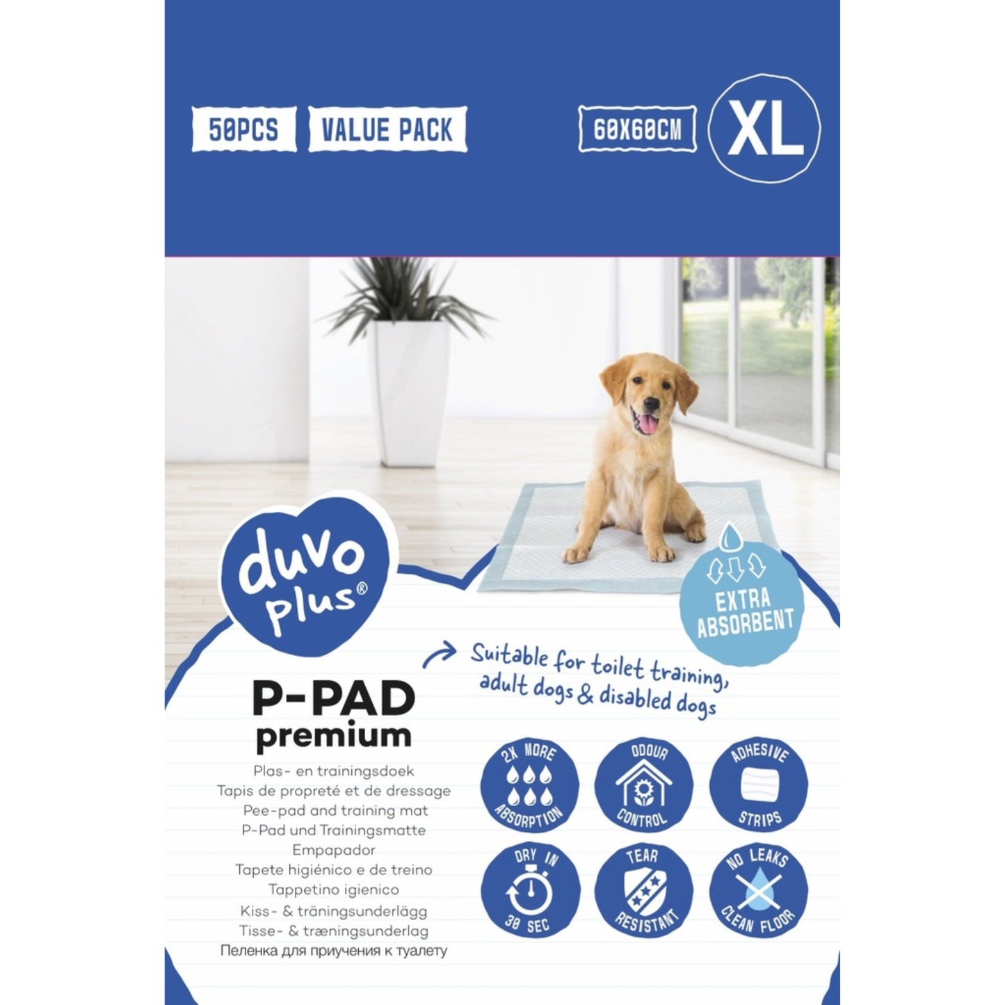 Duvo+ Pet Pad Premium Value Pack XL – 60x60cm
