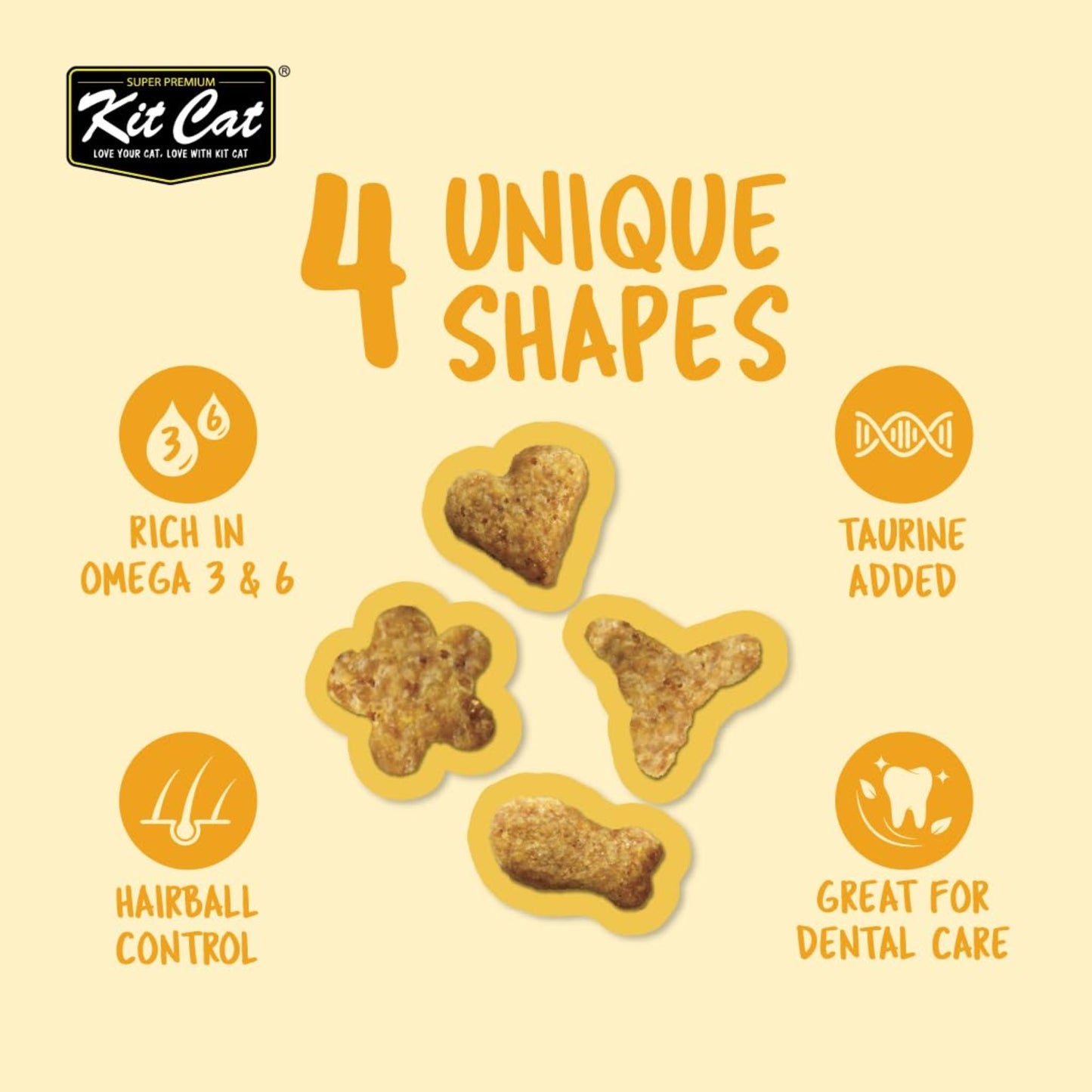 Kit Cat Kitty Crunch Chicken Flavour Cat Treats - 60g