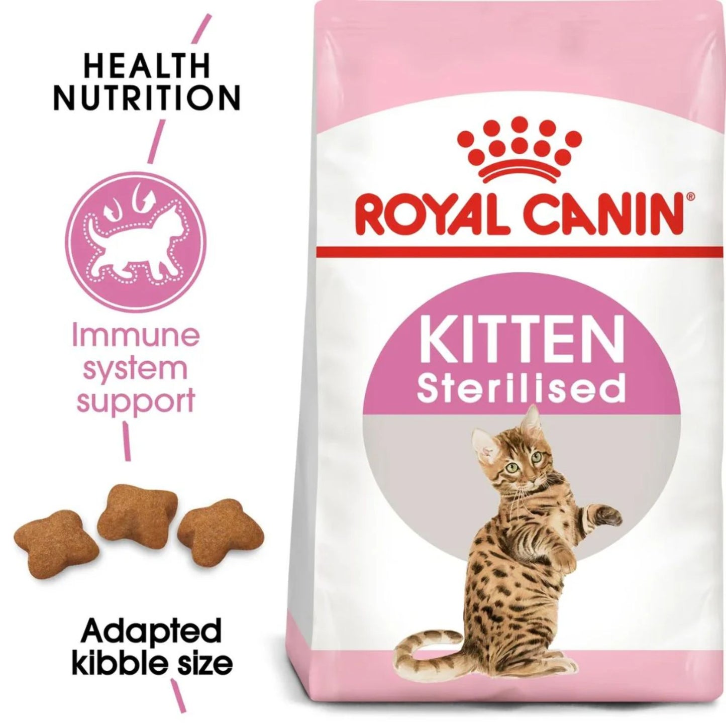 Royal Canin Feline Health Kitten Sterilised Cat Dry Food - 2kg
