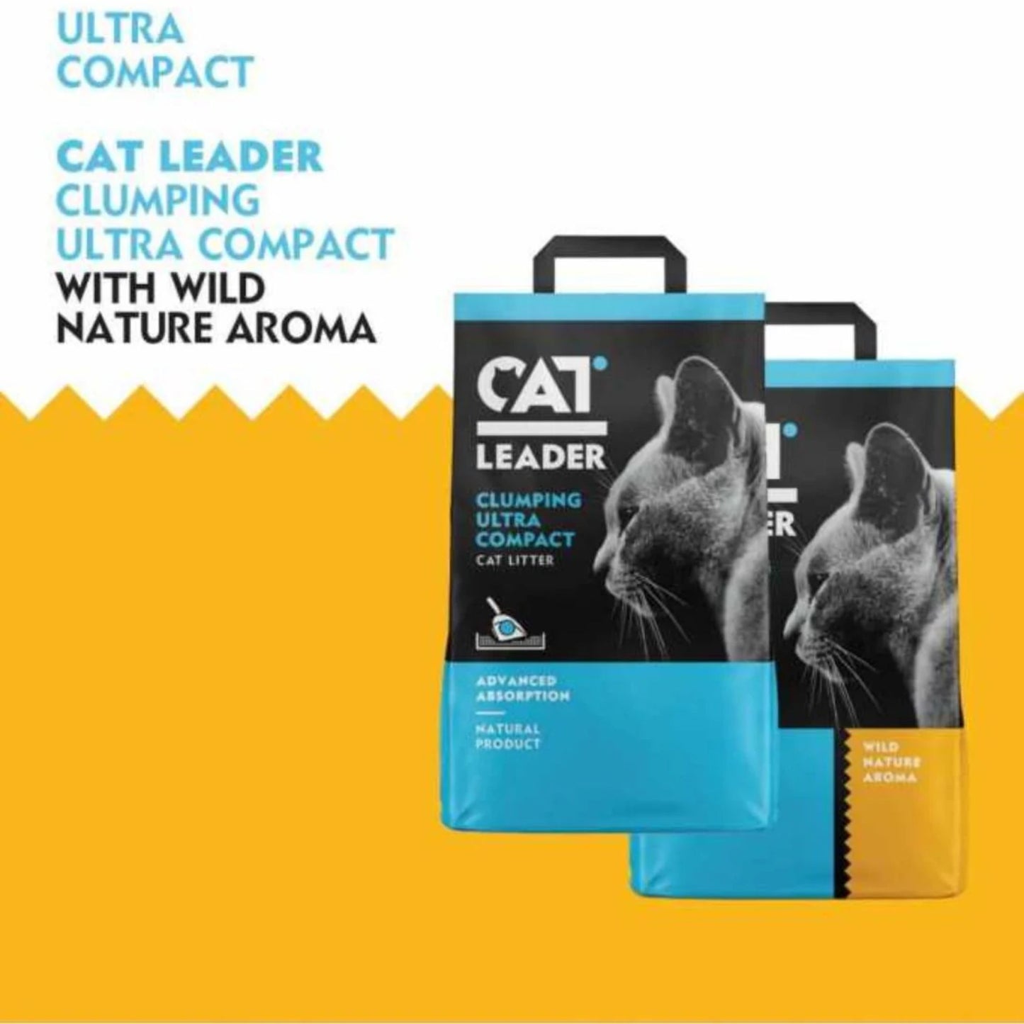Cat Leader Ultra Compact Cat Litter Unscented Formula – 10kg