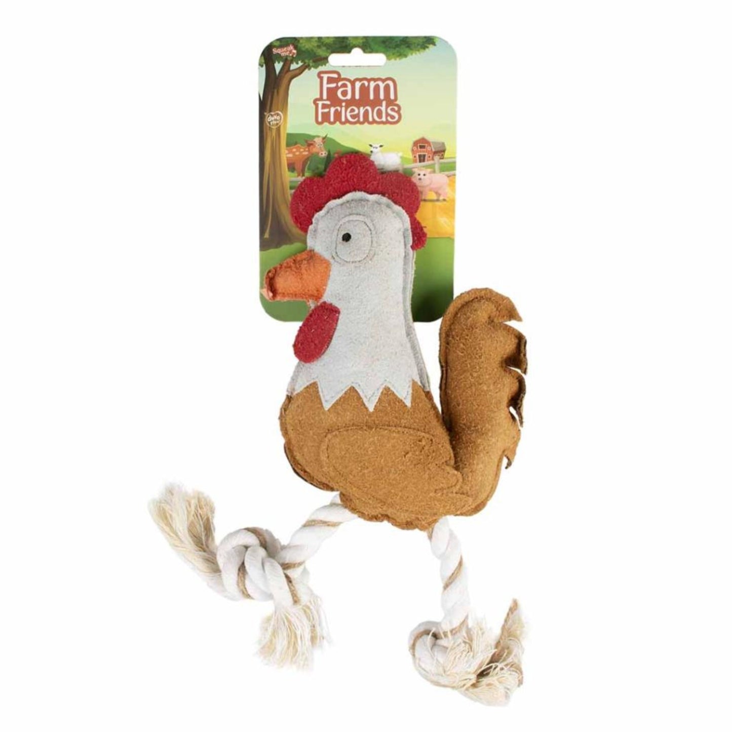 Duvo+ Farm Friends Ruby Rooster Dog Toy – 37cm