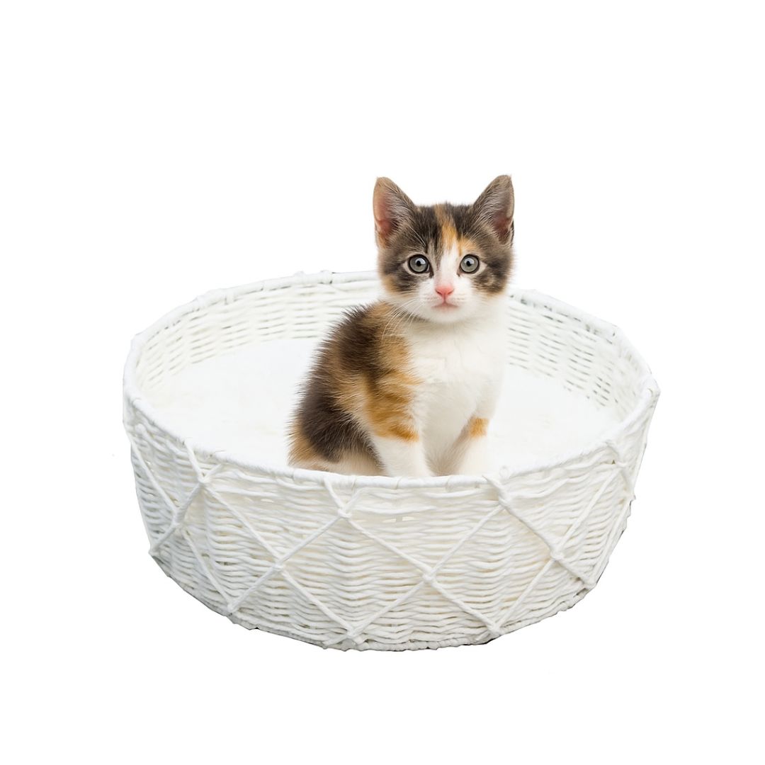 Catry Cat Bed Basket - 40x40x15hCm