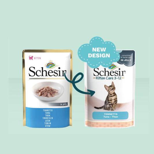 Schesir Kitten Jelly Pouch Tuna Wet Food - 85G