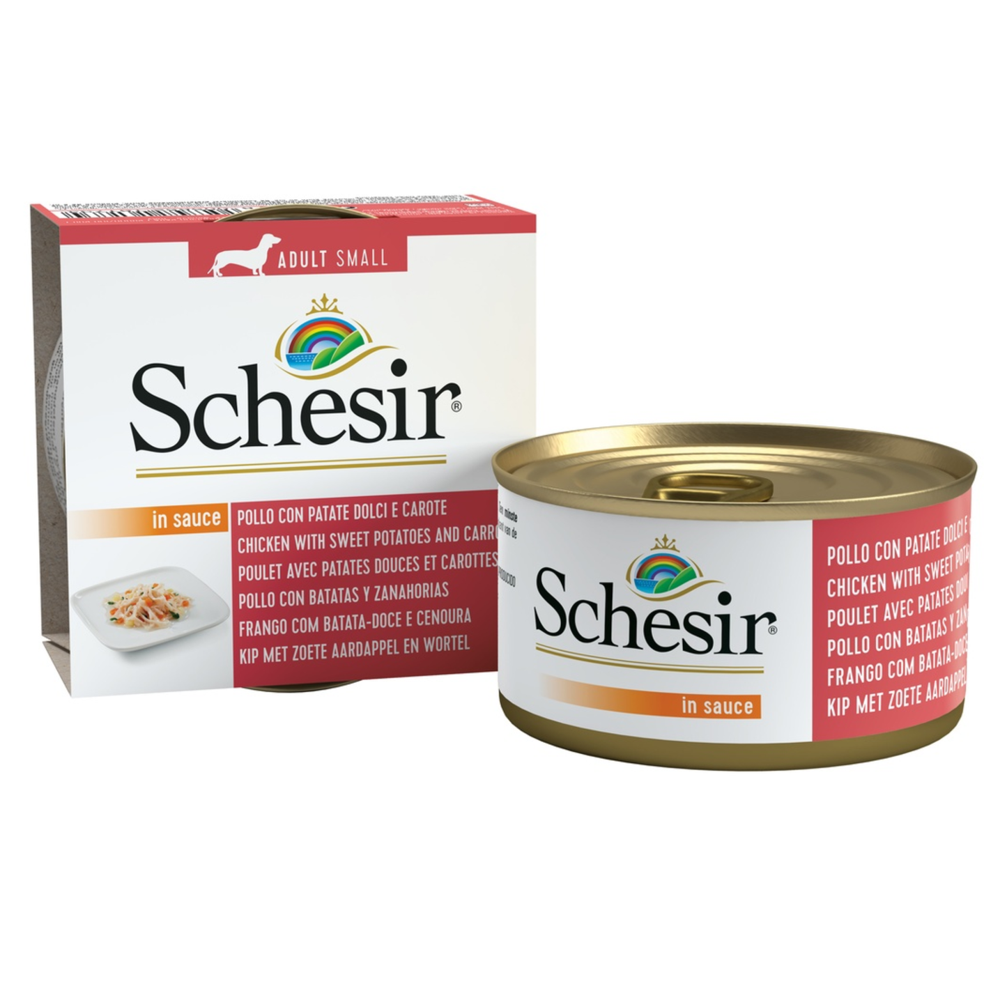 Schesir Dog Wet Food Chicken with Potatoes & Carrots - 85G