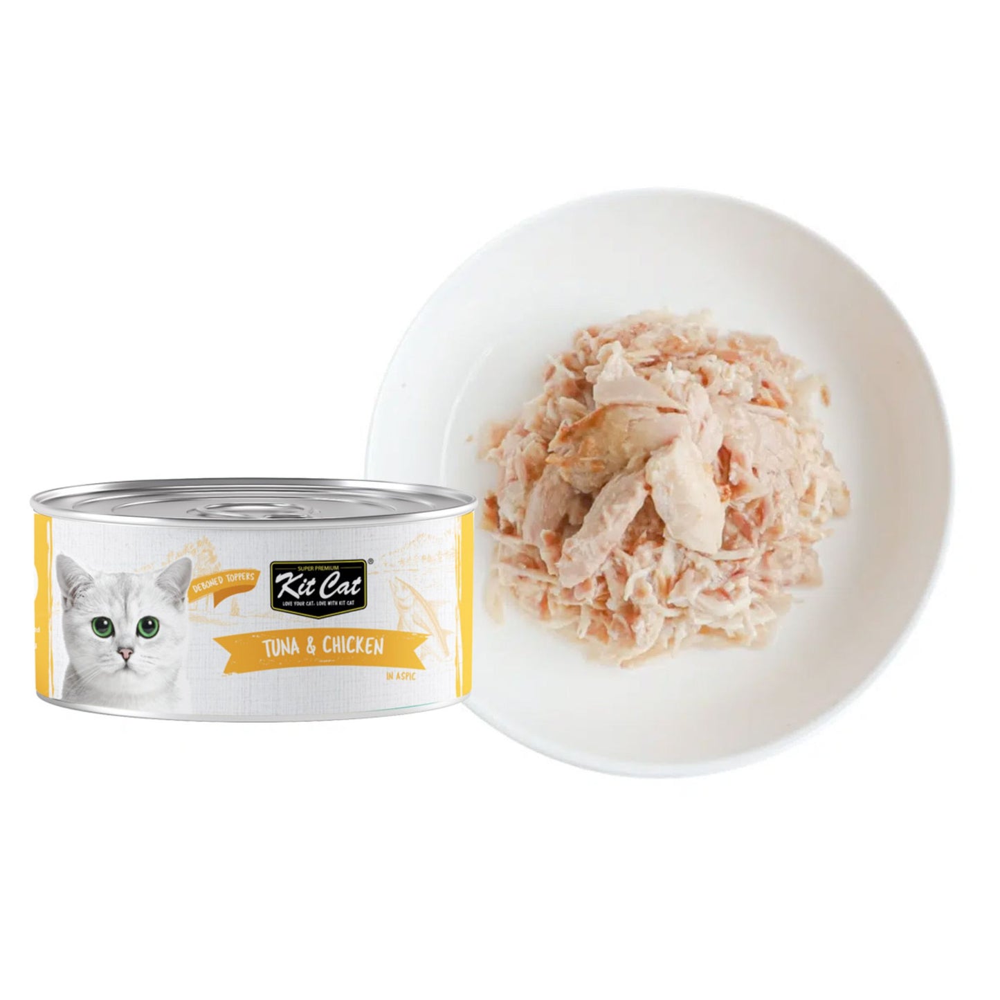 Kit Cat Deboned Tuna & Chicken Wet Food For Cat - 80g