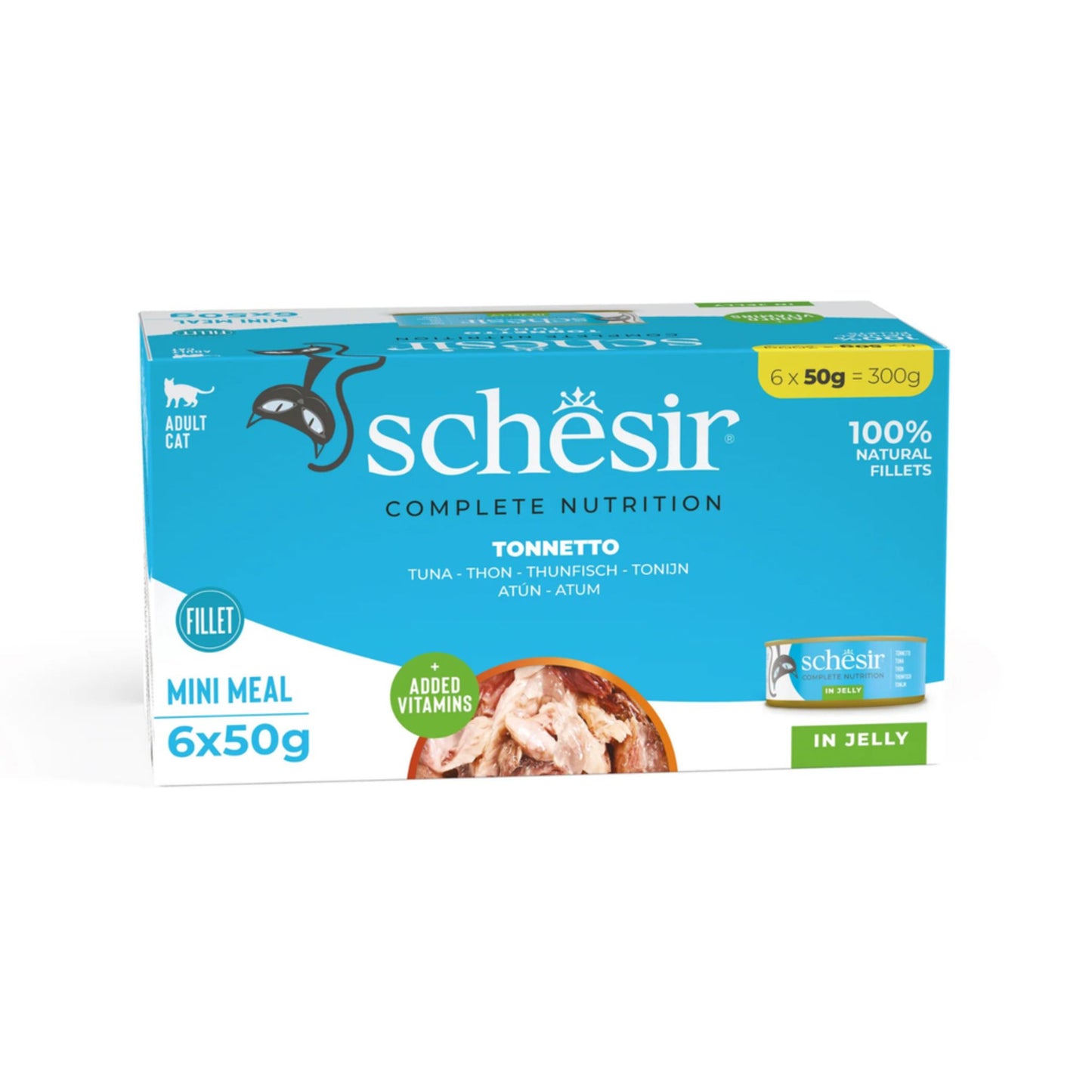 Schesir  Wet Cat Food In Jelly Can Tuna - 6X50g