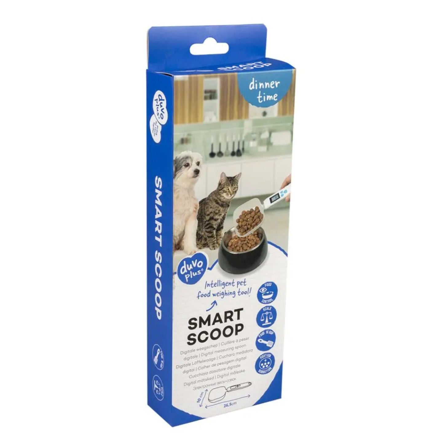 Duvo+ Smart Litter Scoop – 26.5x10.5x3.5cm White