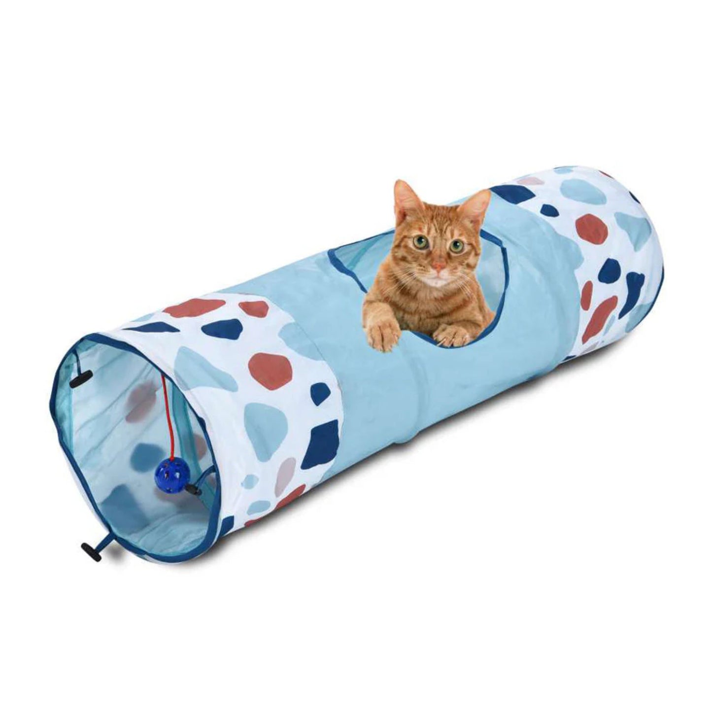 Imac Cat Tunnel With Hanging Ball – 90×25cm