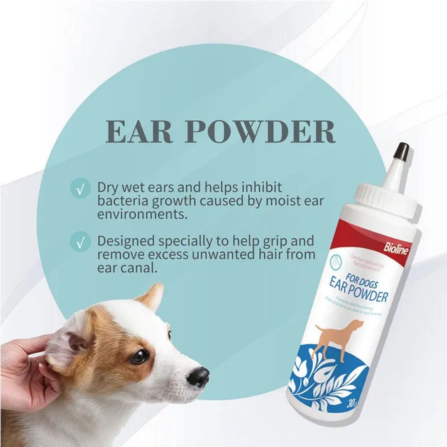 Bioline Freshening Ear Powder For Dog - 30g