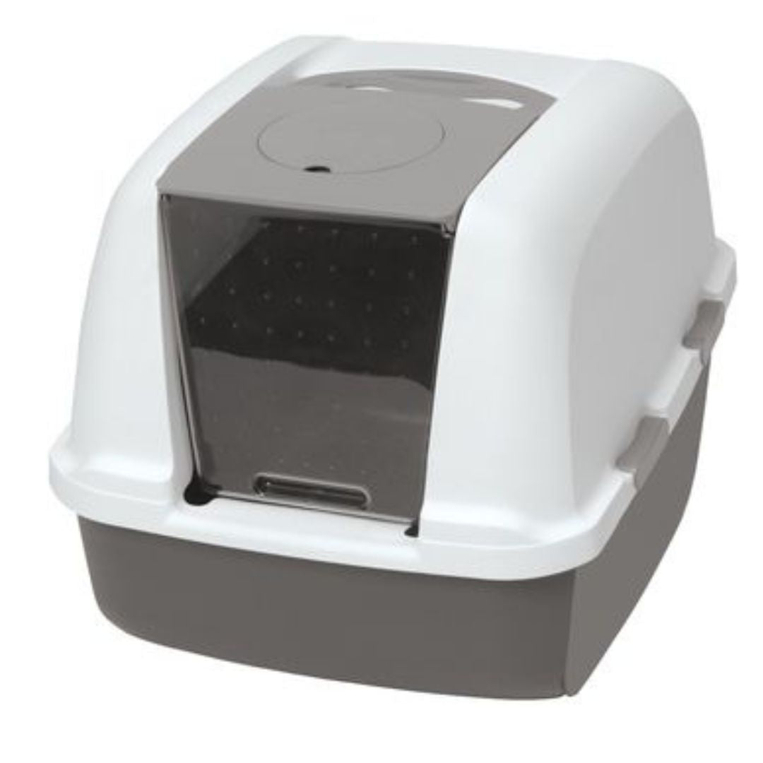 Pado Jumbo Cat Litter Box - 40*39*52cm-Grey