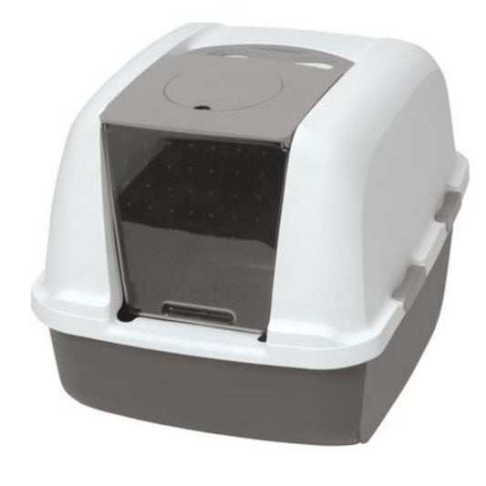 Pado Jumbo Cat Litter Box - 40*39*52cm-Grey