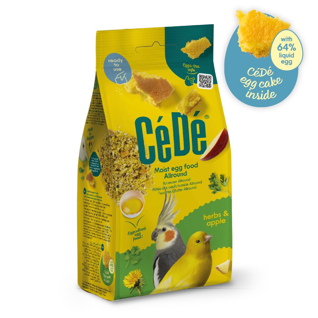 CeDe Egg Food Moist Allround Herbs & Apple - 200g