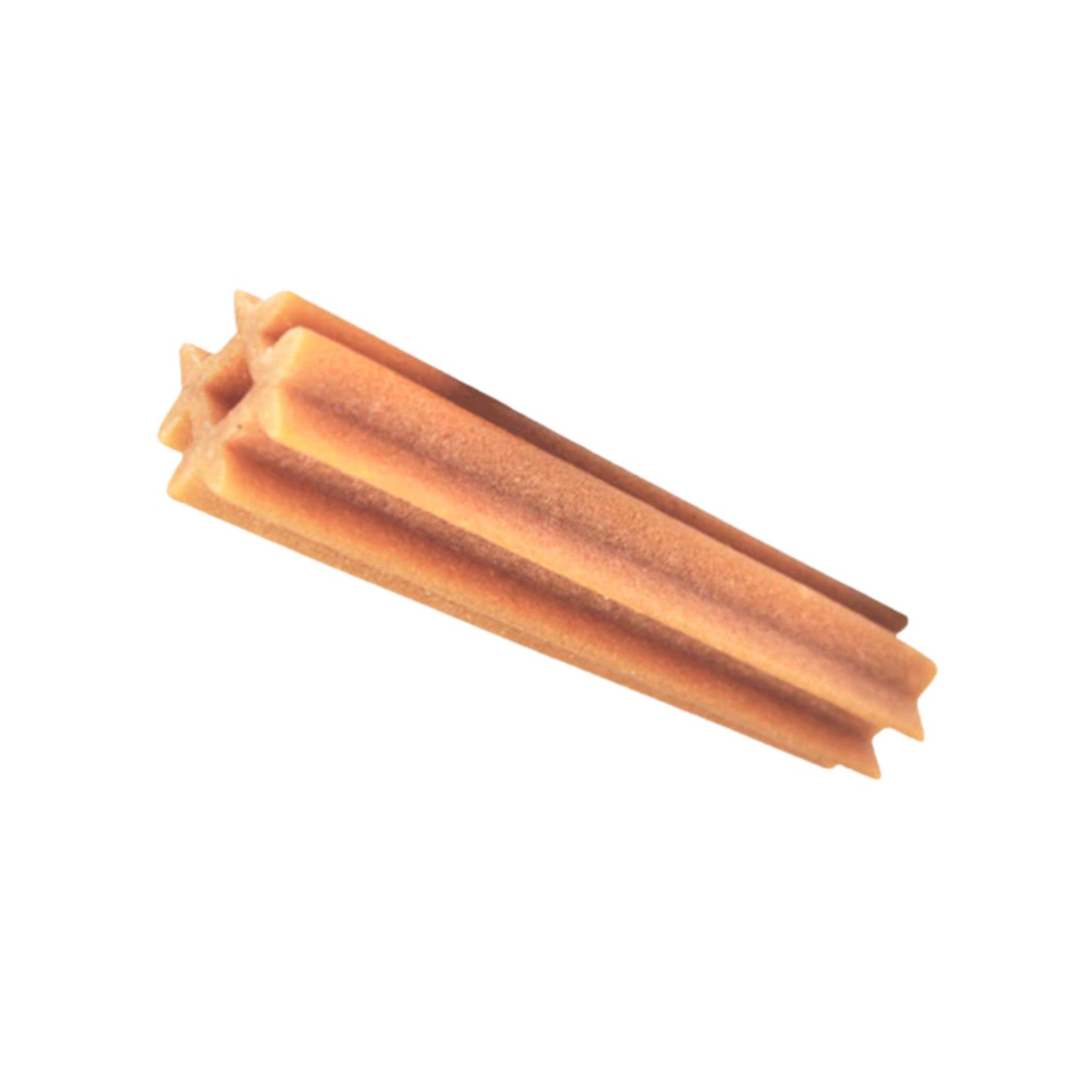 Two cinnamon sticks on a white background
