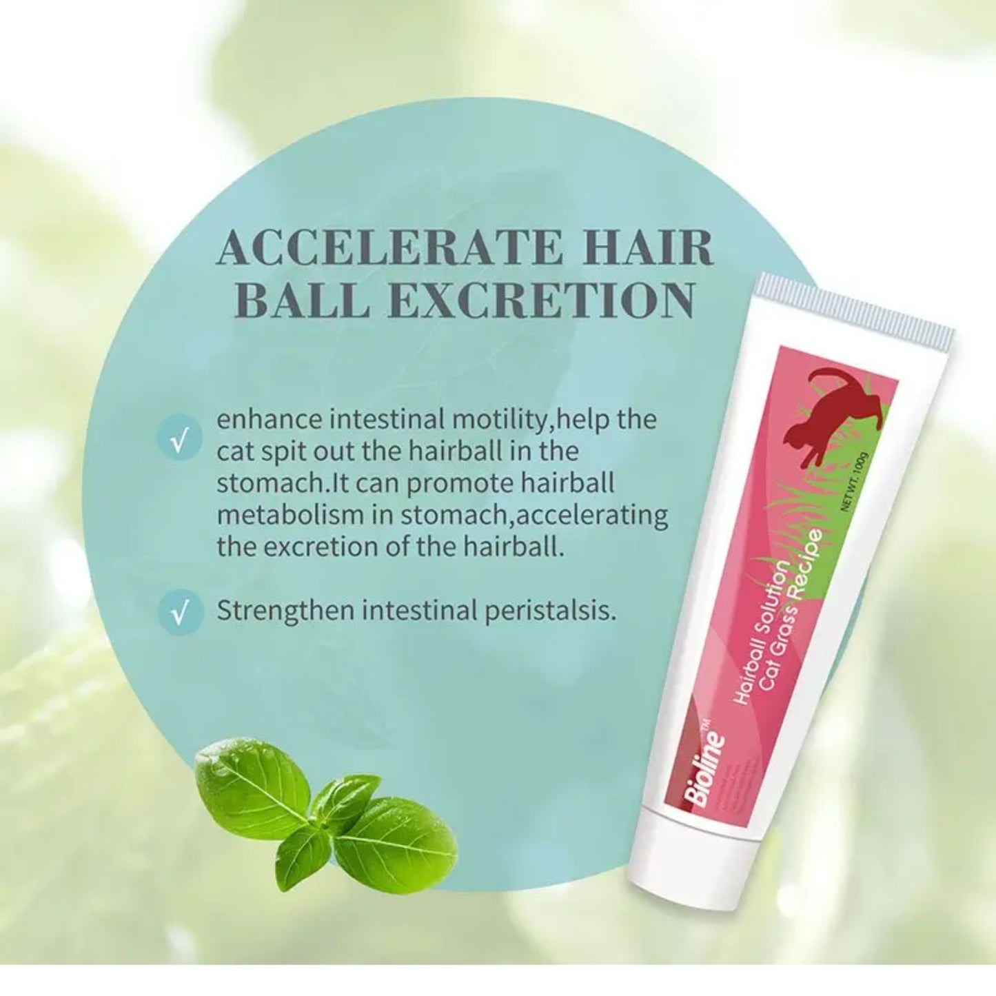 Bioline Hairball Solution For Cat - 100g