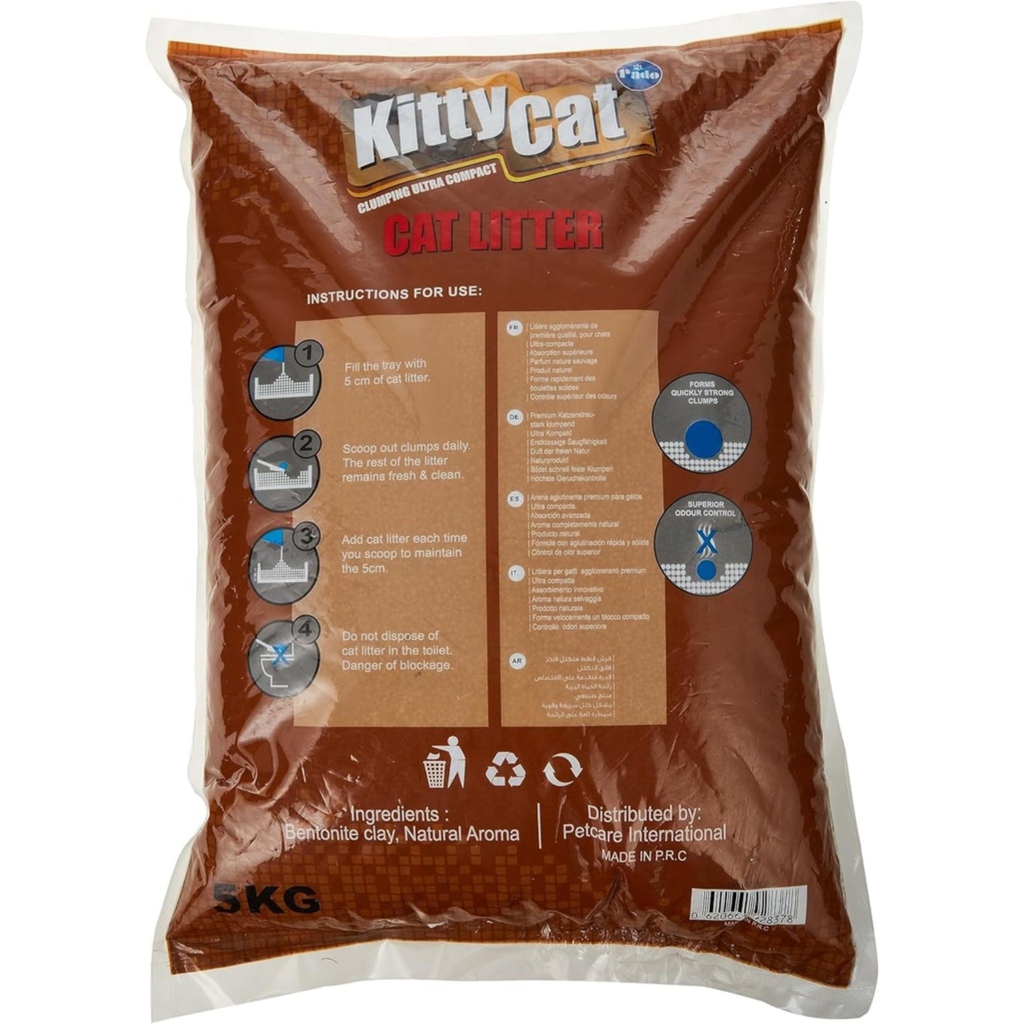 Pado Kitty Cat Round Litter Clumping Odor Control – 5kg