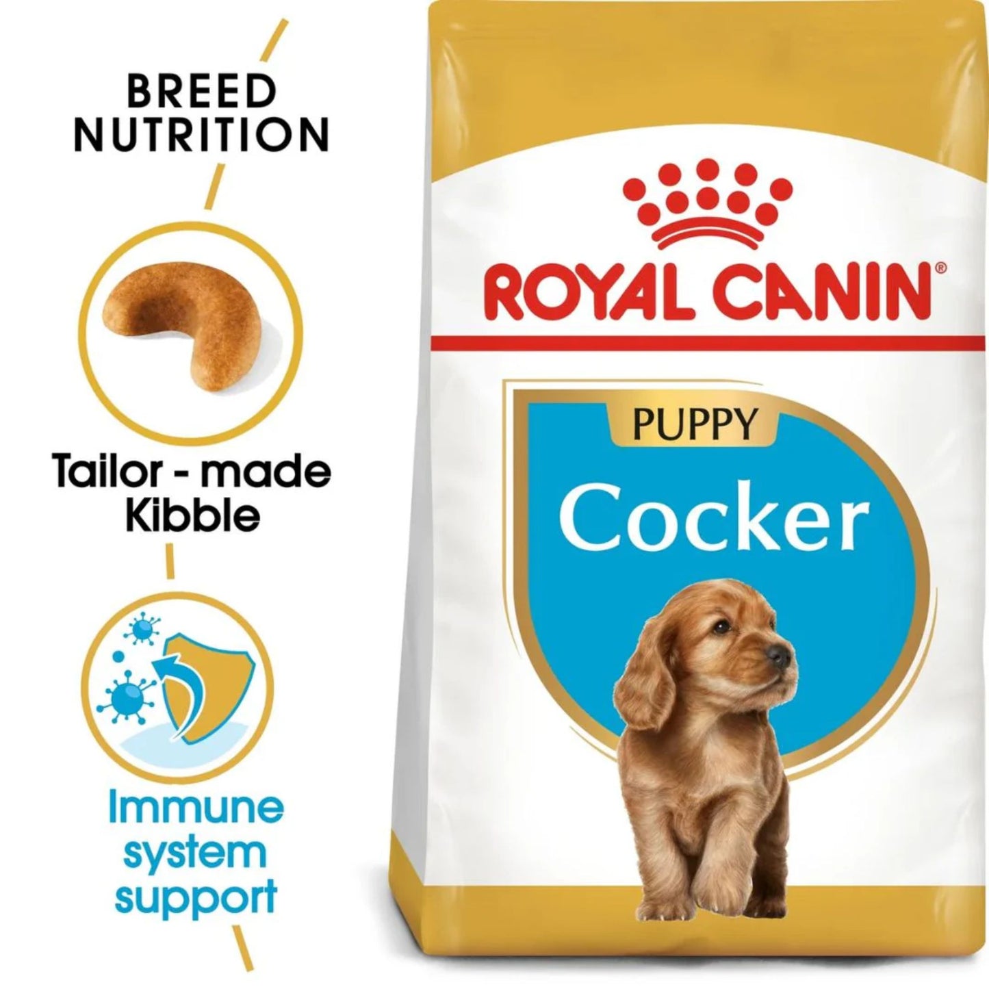 Royal Canin Breed Health Nutrition Cocker Puppy Dry Food - 3kg