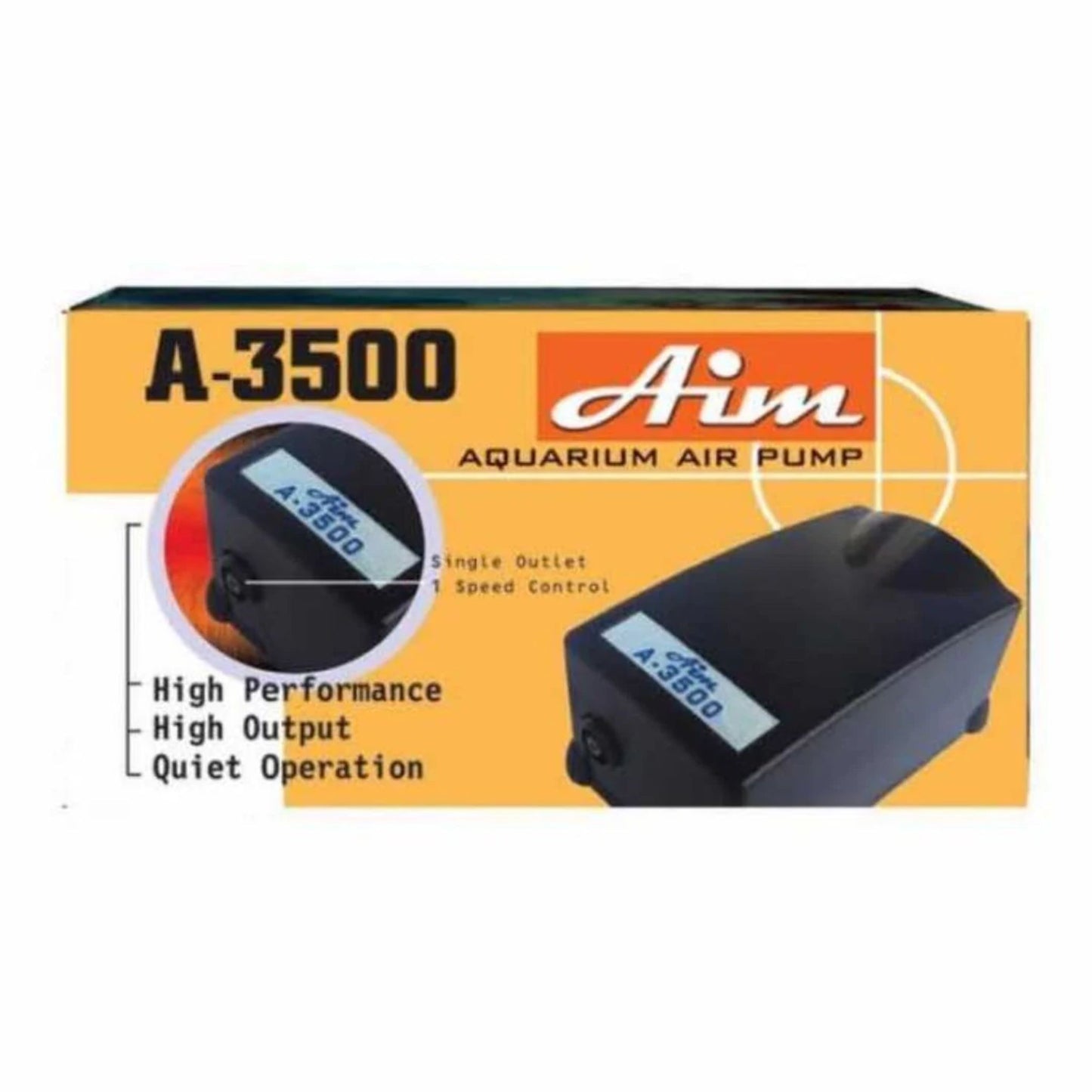 KW Zone AIM Air Pump Single Outlet Aquarium Pump