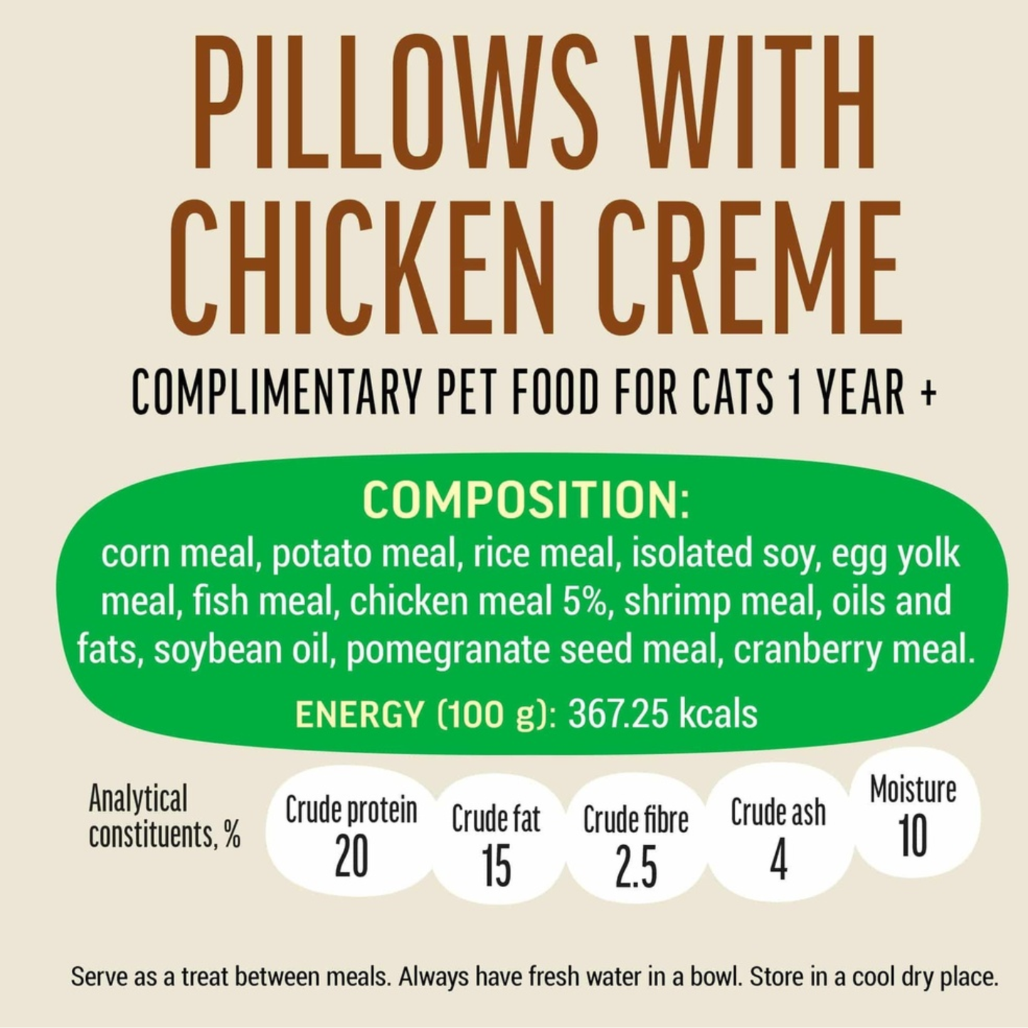 Cat Fest Pillows With Chicken Cream Tasty Cat Snacks – 30g