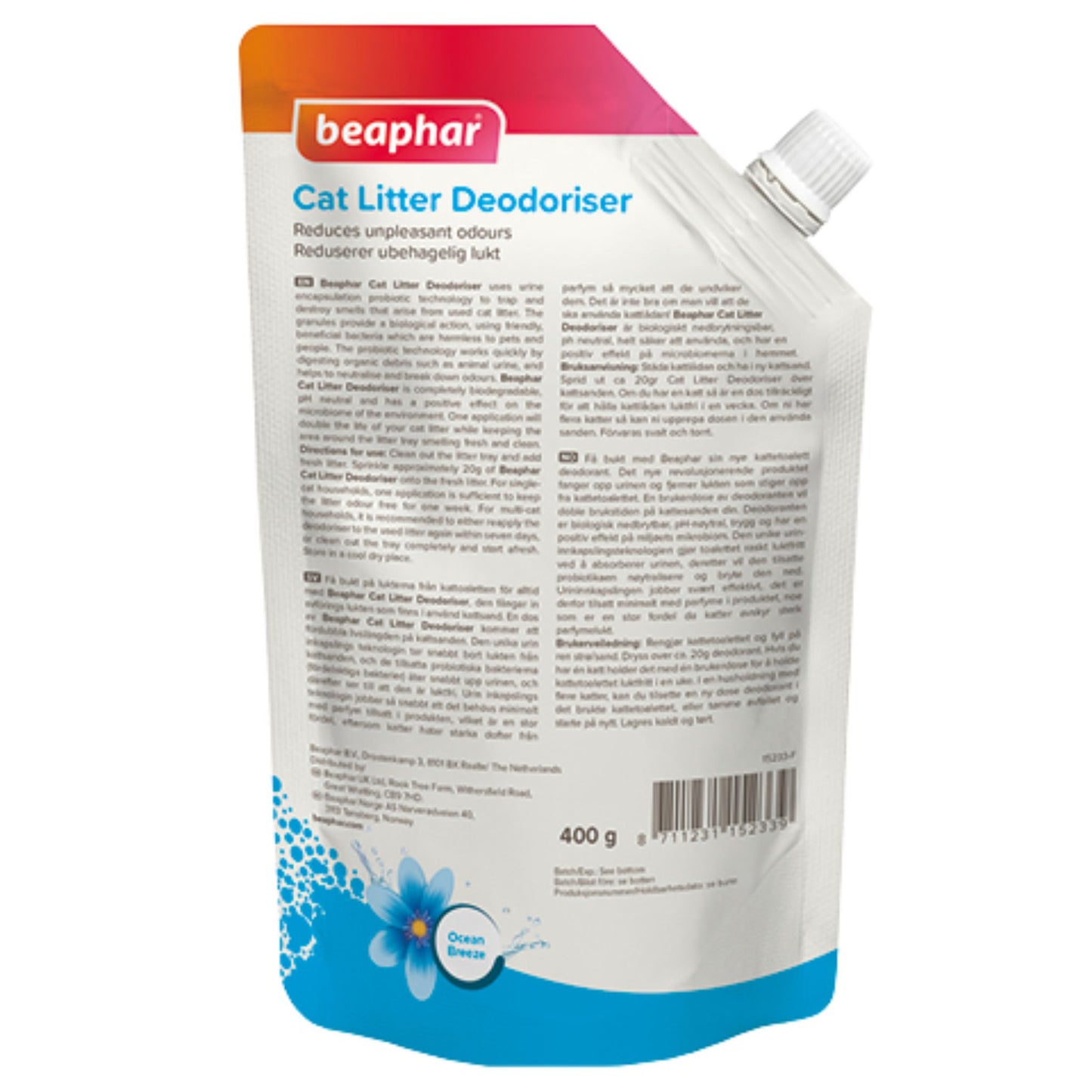 Beaphar Odour Killer Multi Fresh Ocean Breeze – 400g