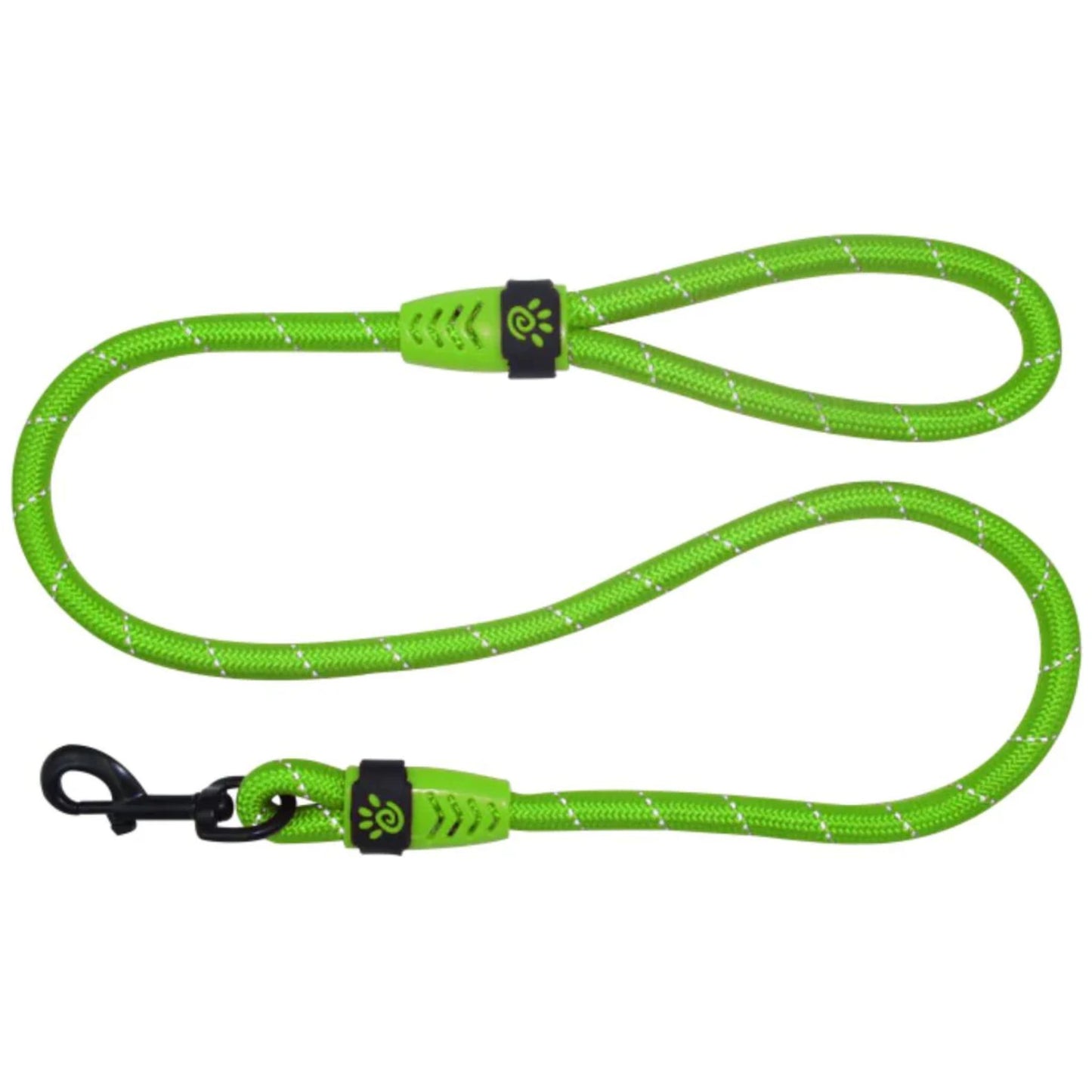 Doco Reflective Rope Dog Leash with Plastic Handle Loop - 4Ft 1/2 Width
