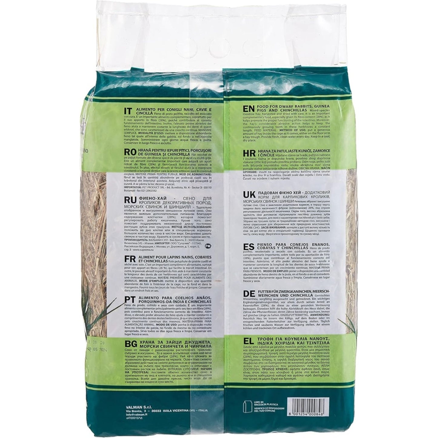 Padovan Fieno Hay – 1kg All-Natural Feed For Rabbits & Rodents