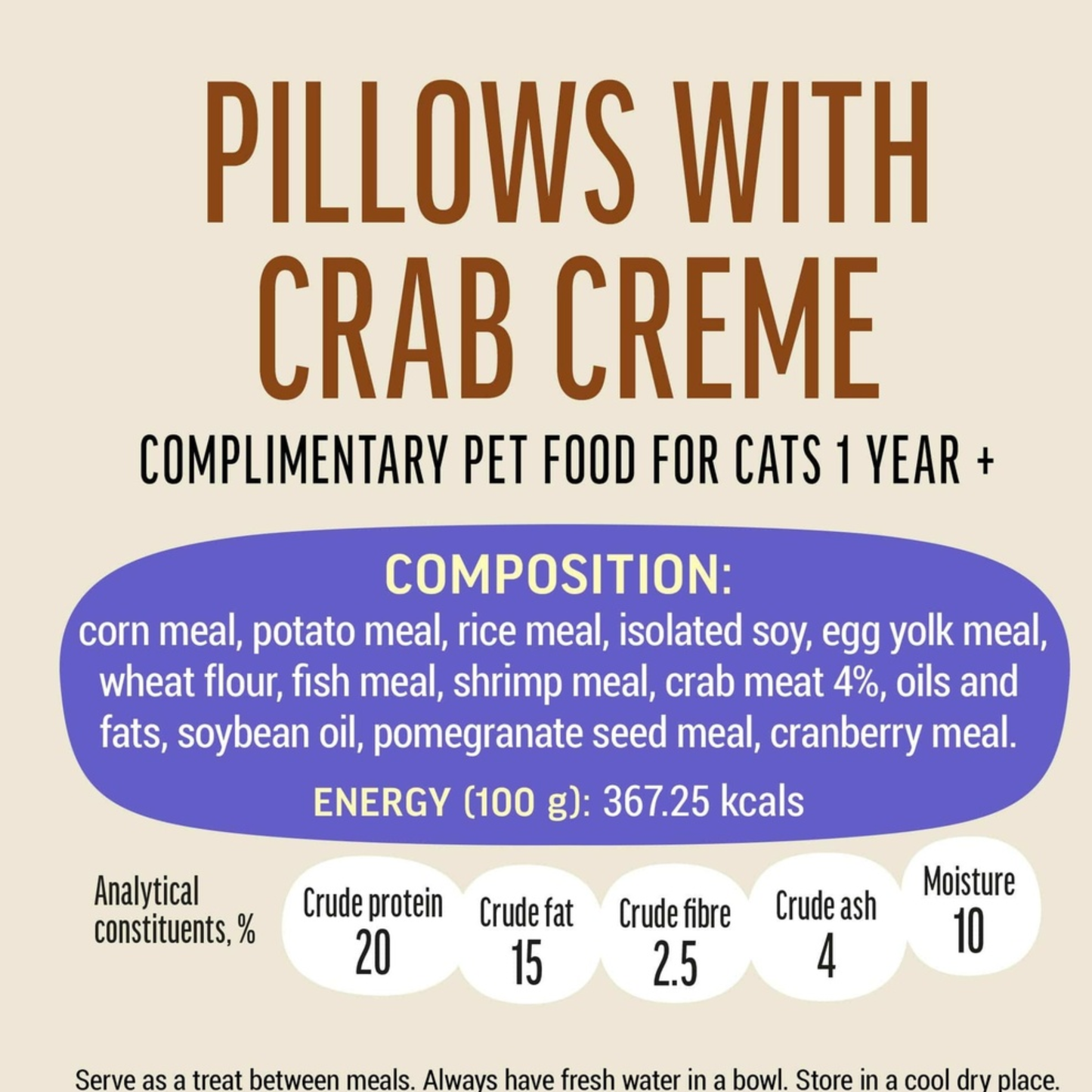 Cat Fest Pillows With Crab Cream Gourmet Cat Treats – 30g
