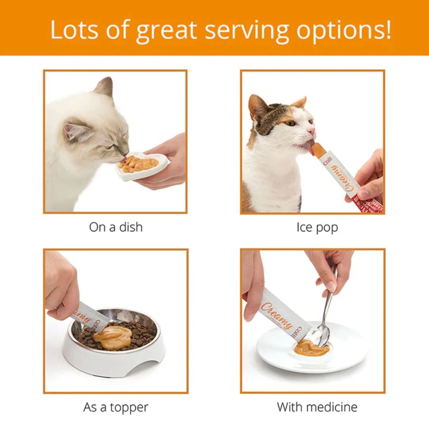 Catit Creamy Lickable Treats For Cat Tuna Flavour - 40g