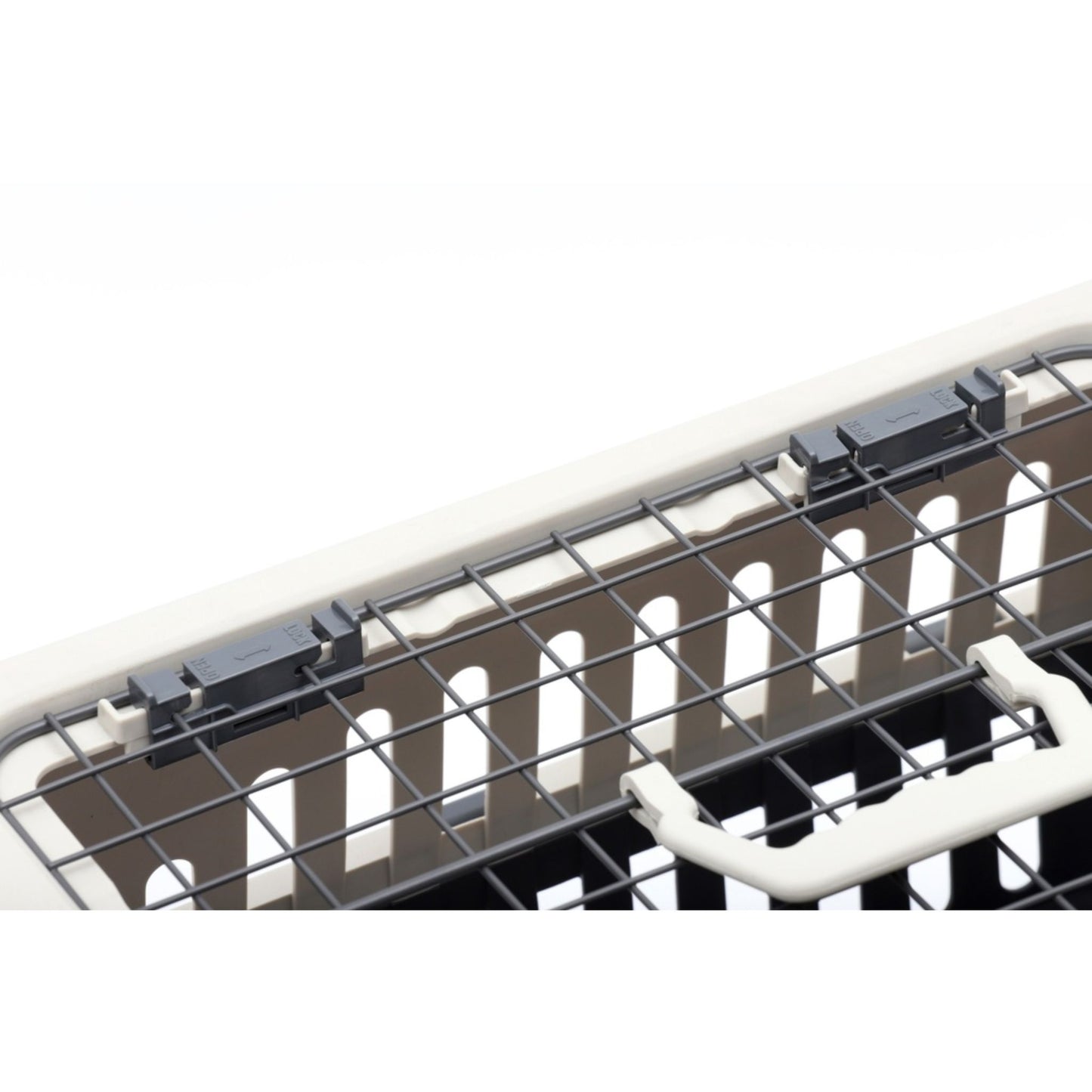 Pet Mode Plastic Pet Carrier Top & Spring Lock Front Door - 50x35x32cm