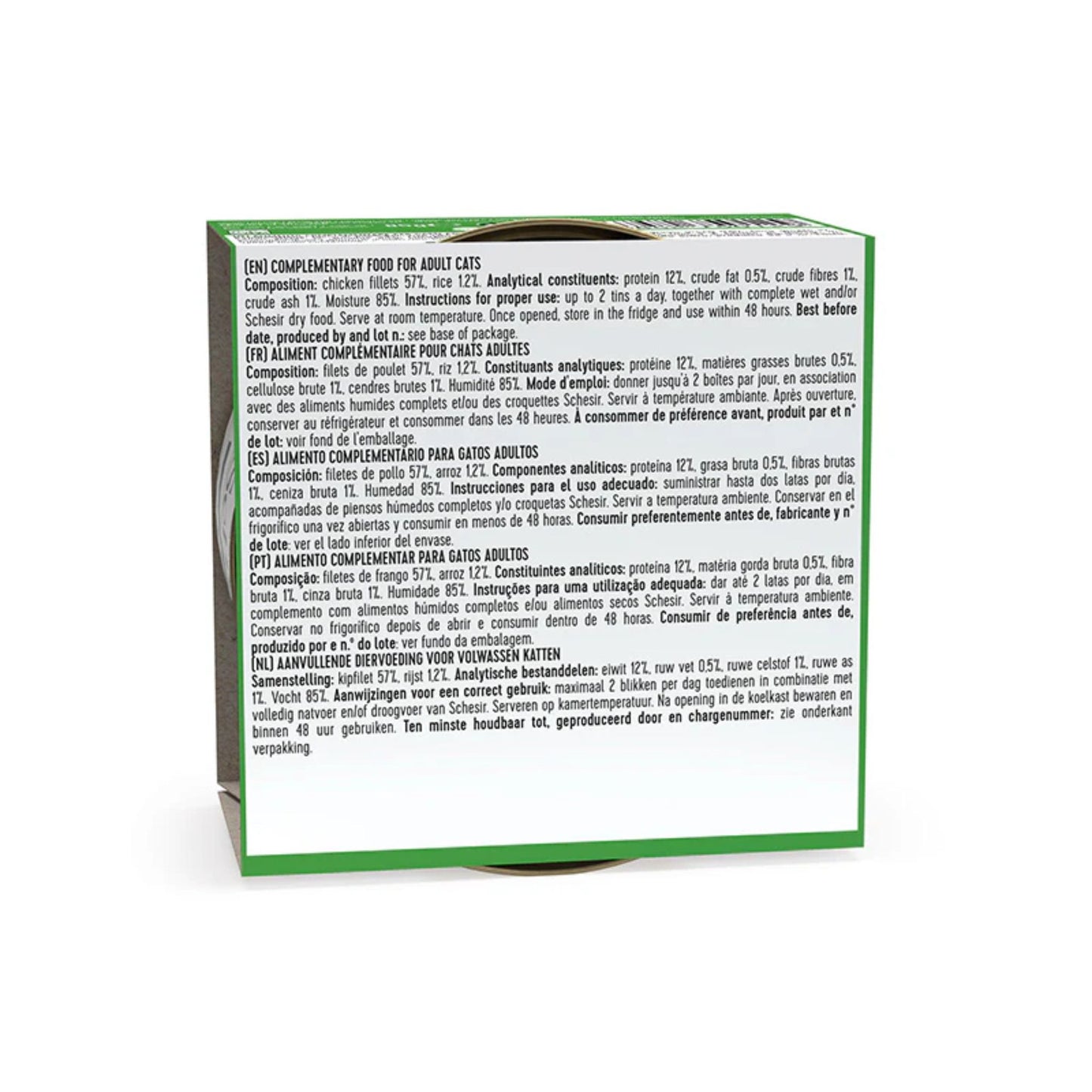 Schesir Cat Wet Food Chicken Fillets Natural Style - 85G