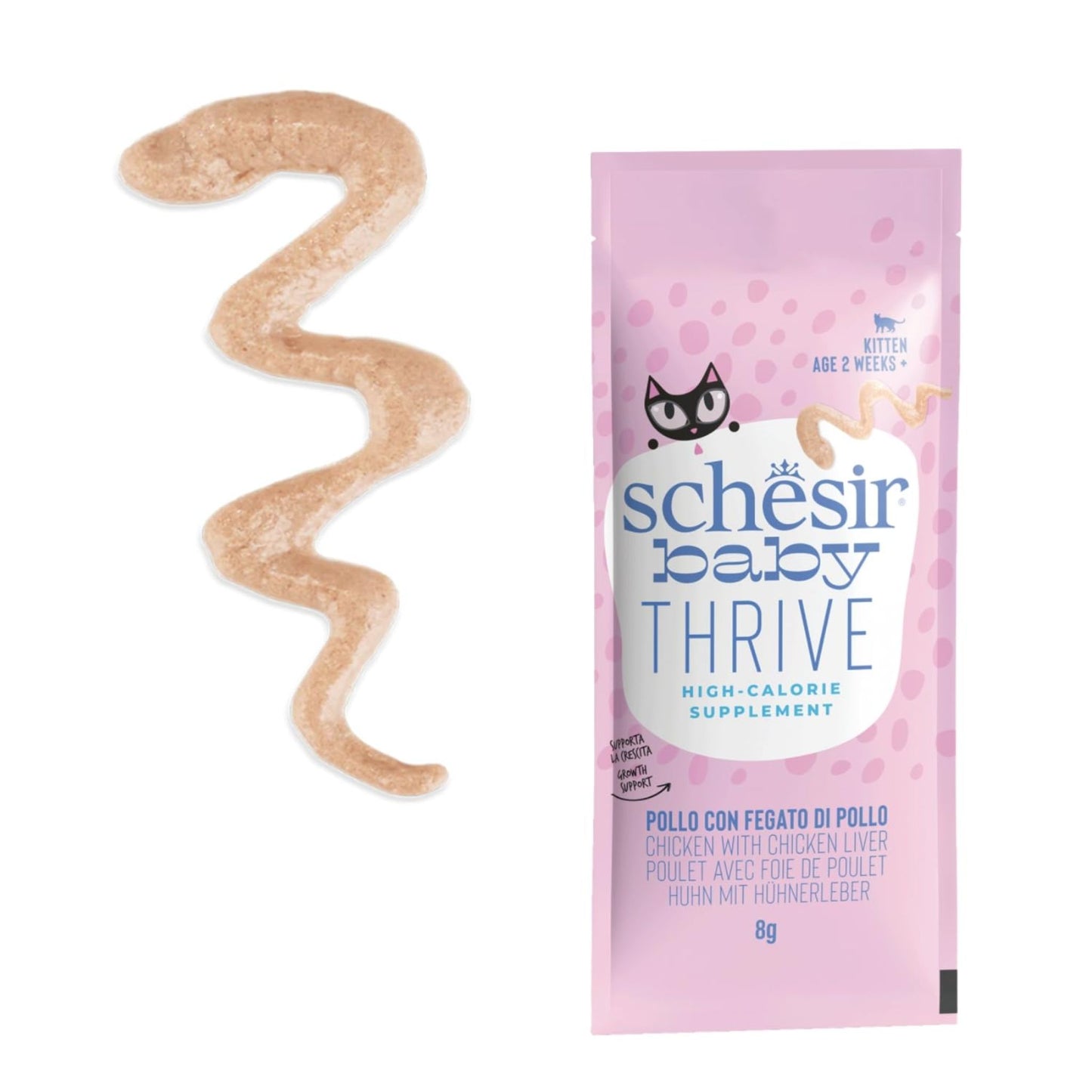 Schesir Baby Thrive Mousse Kitten Chicken Wet Food - 20X8G