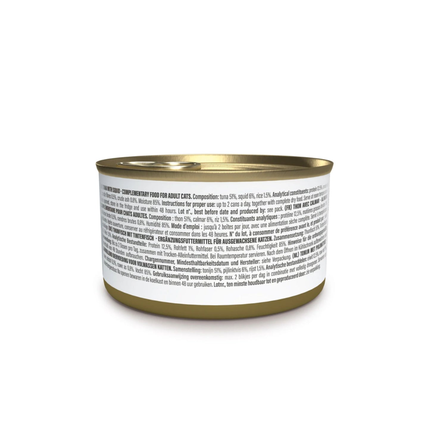 Schesir Complements Cat Wet Food In Jelly Can- Tuna With Squid - 70g