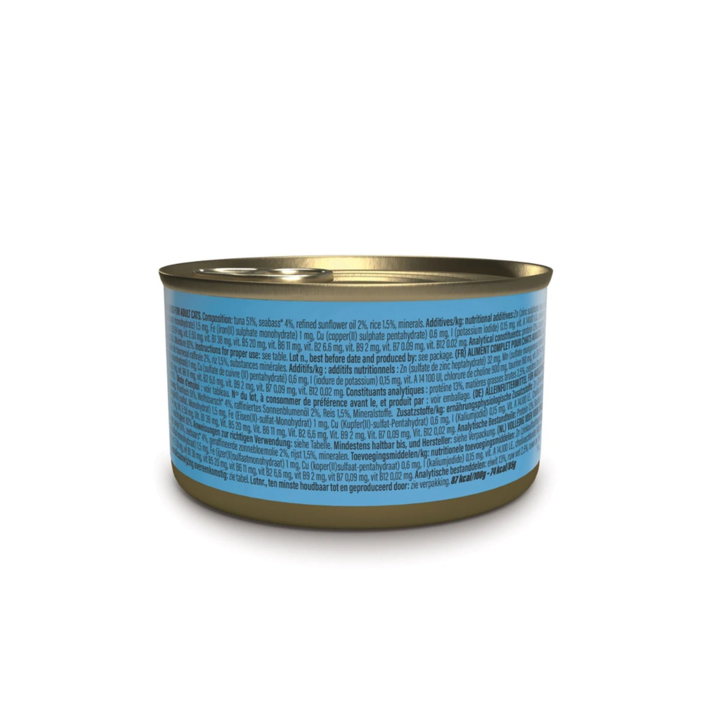 Schesir Nutrition Wet Cat Food In Jelly Can- Tuna With Seabass - 85g