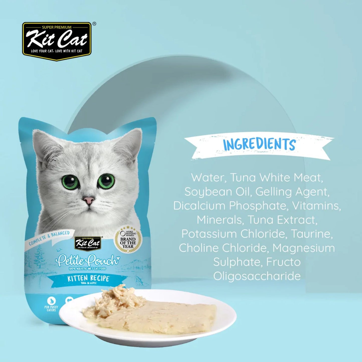 Kit Cat Kitten Petite Pouch Tuna Wet Cat Food - 70g