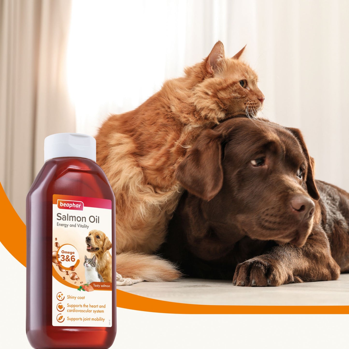Beaphar Pure Salmon Oil For Dog & Cat – 430ml