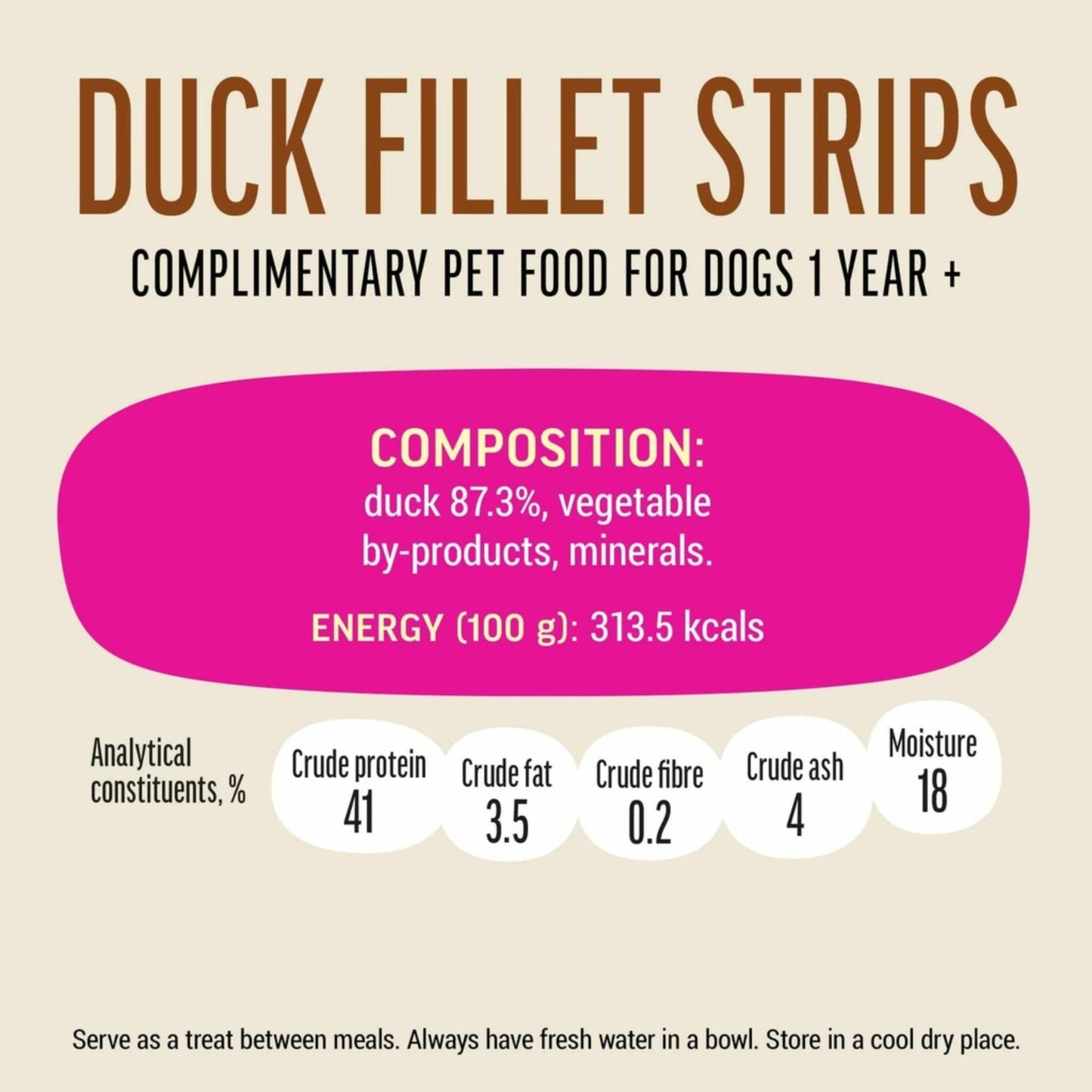 Dog Fest Duck Fillet Strips For Mini-Dog - 55g